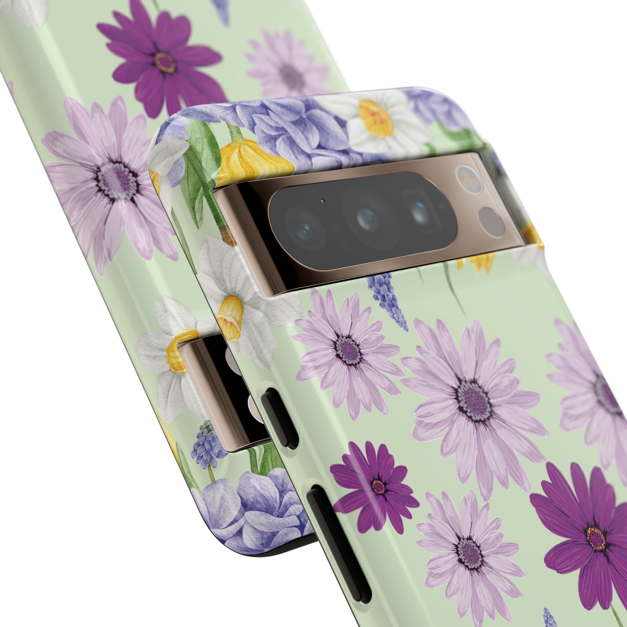 Lavender Yellow Flower Phone Case – Stylish Protective Cover for iPhone & Samsung, Botanical Design, Perfect Gift for Spring & Everyday Elegance