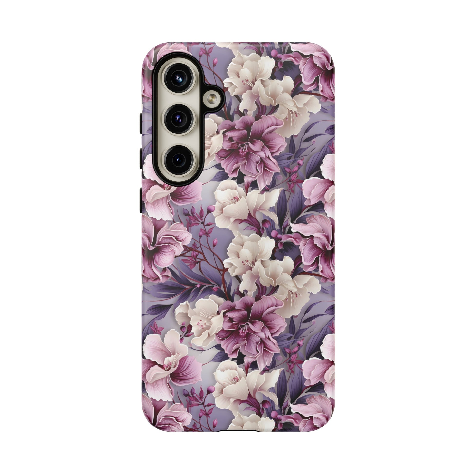 Lavender Flowers Protective Phone Case Gift for Her Phone 15, Samsung iPhone Samsung Gift for Her Case iPhone 15, Samsung