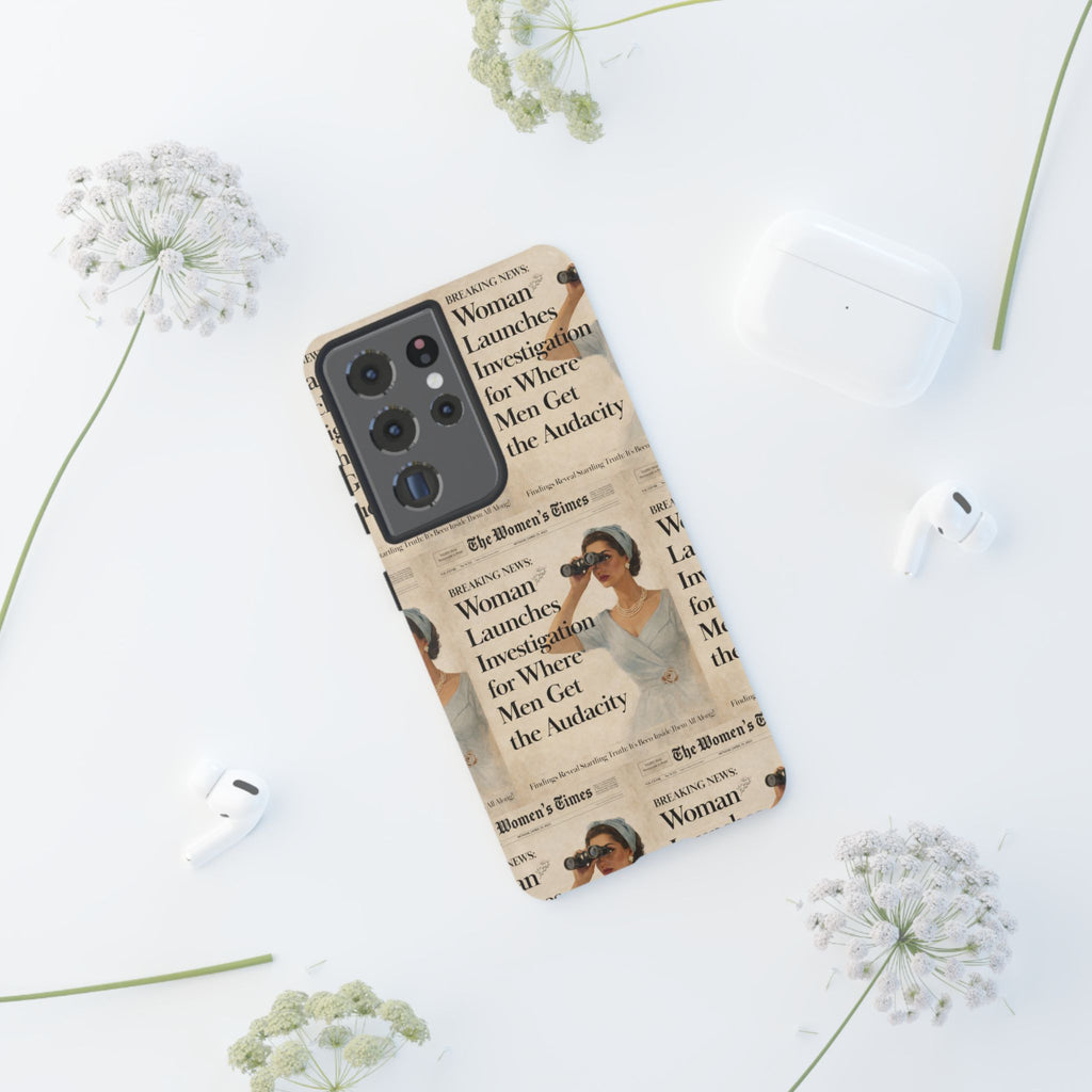 Funny Vintage Sarcastic Women Phone Case | Retro Sarcasm Text Design