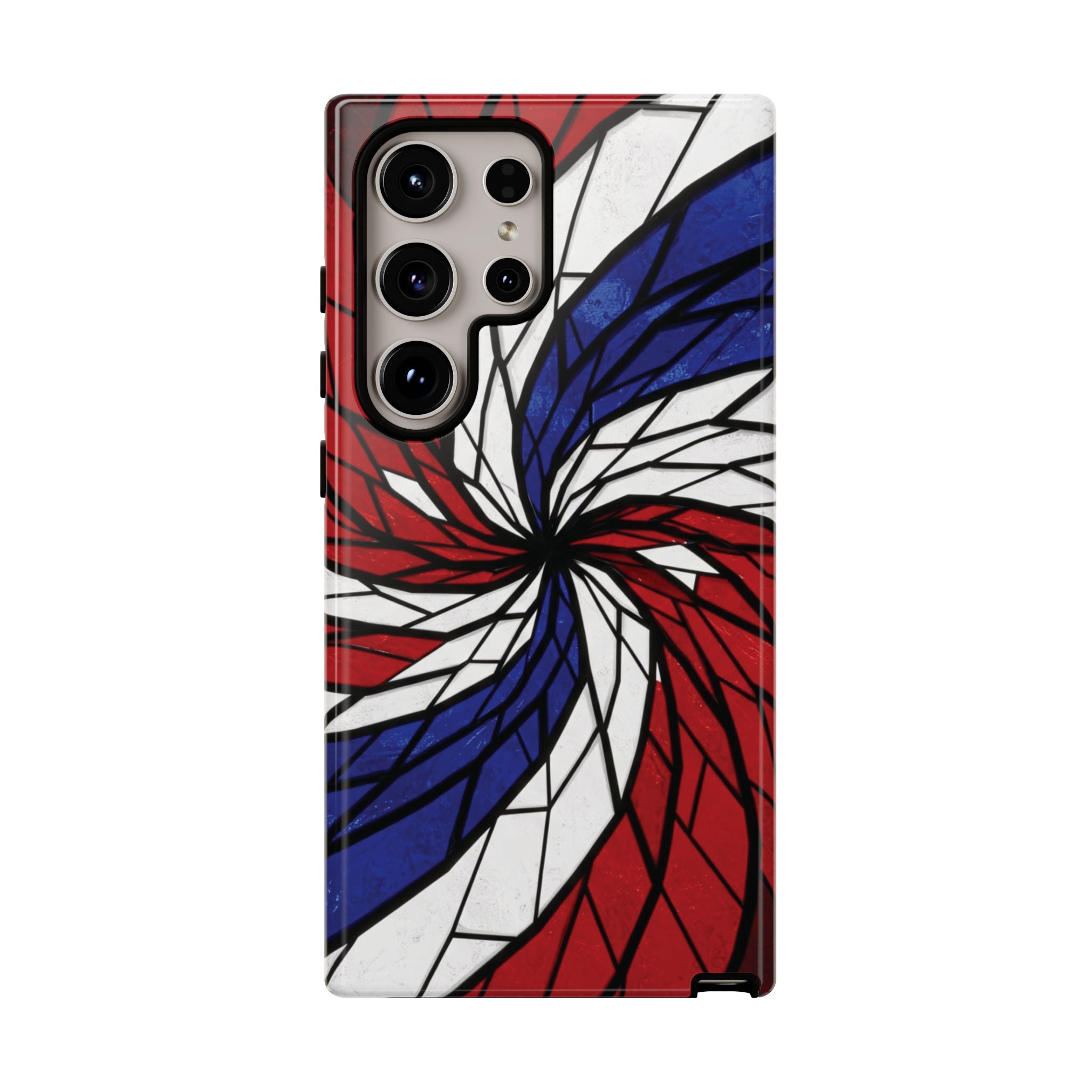 Patriotic Red White & Blue Phone Case – USA Flag Design, Independence Day Gift, Protective Cover for iPhone, Samsung, Pixel