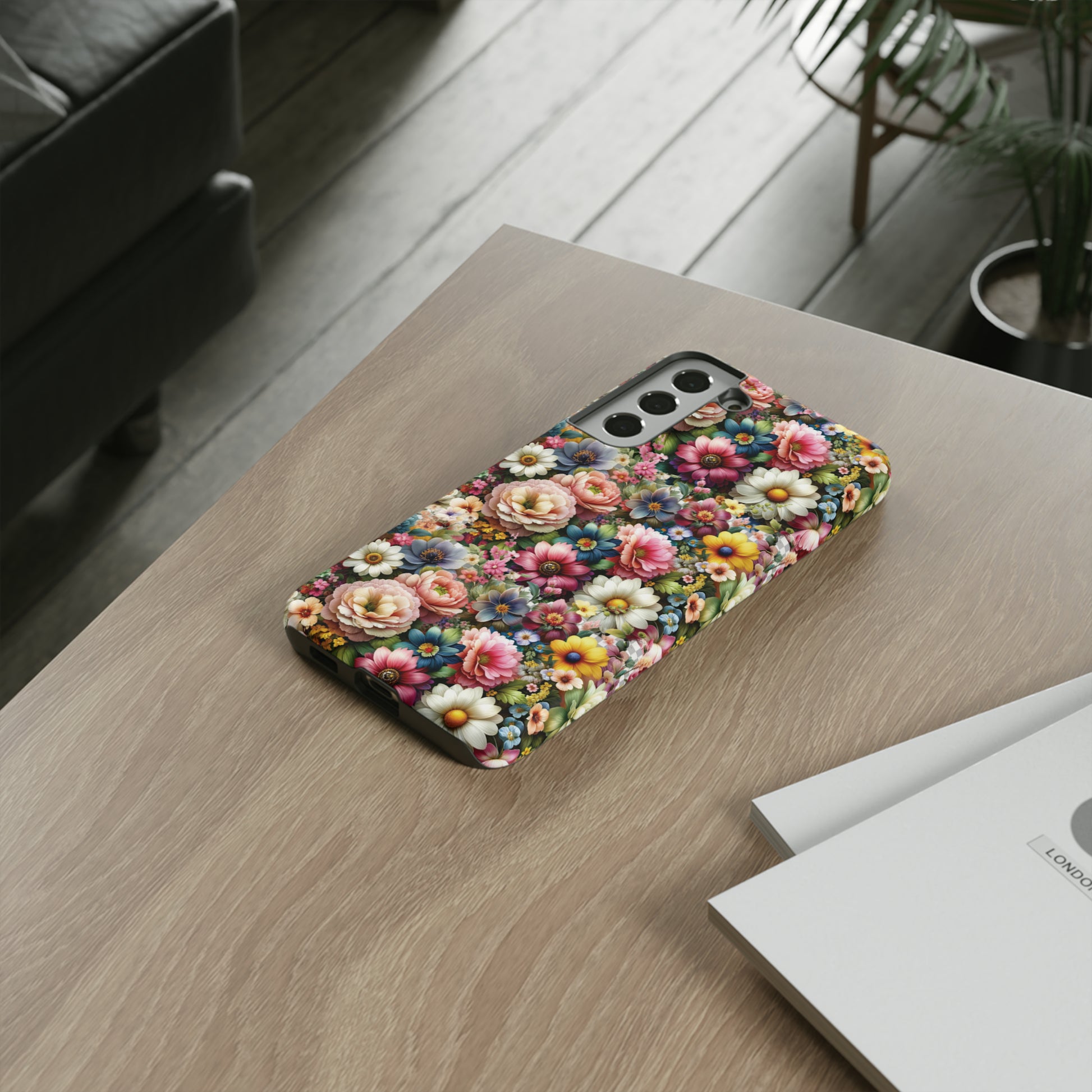 Floral Luxury Phone Tough Case Floral Elegant Durable Stylish for Modern Devices iPhone 15, Samsung iPhone Samsung Accessory Gift for Her.