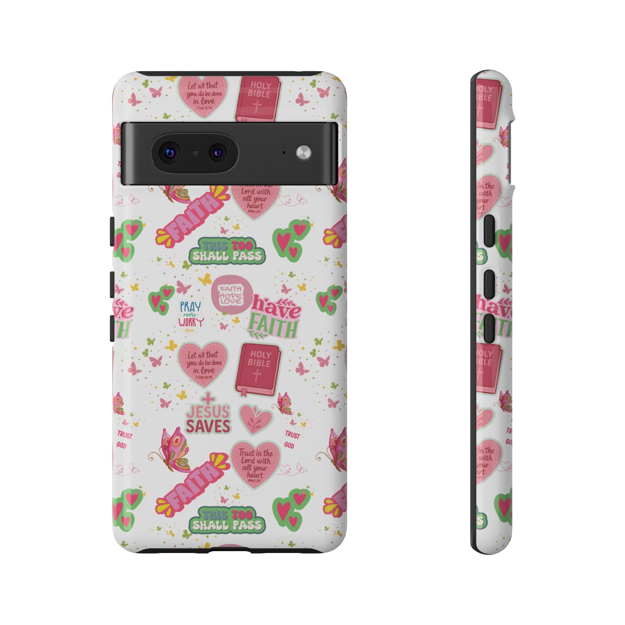 Carry Your Faith Everywhere | Christian Tough Phone Case with Bible Verse or Affirmation | Protective, Inspirational Gift for Christians