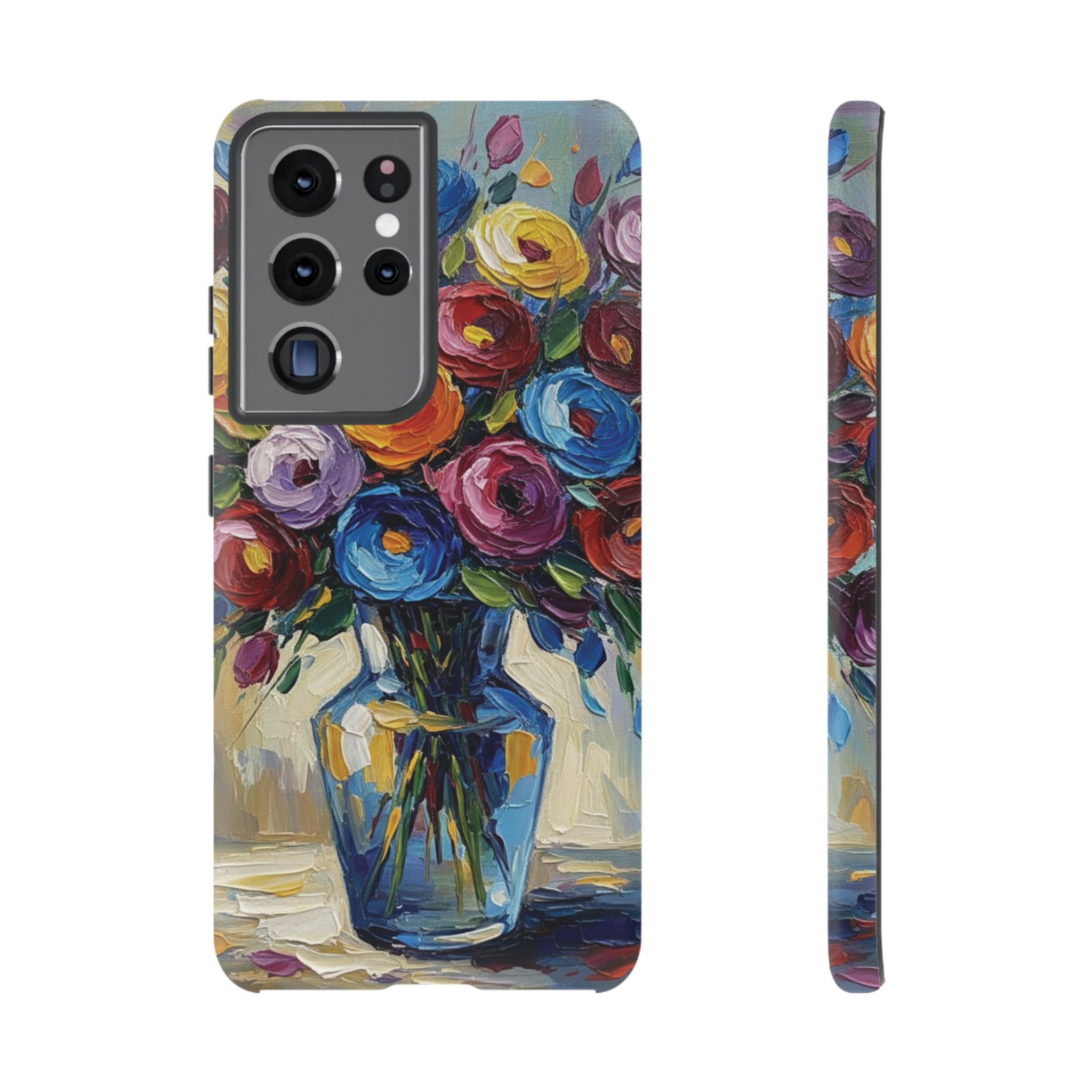 Floral Luxury Oil Painting Illusion Tough Case — Floral Art Phone Case for Art Lovers
