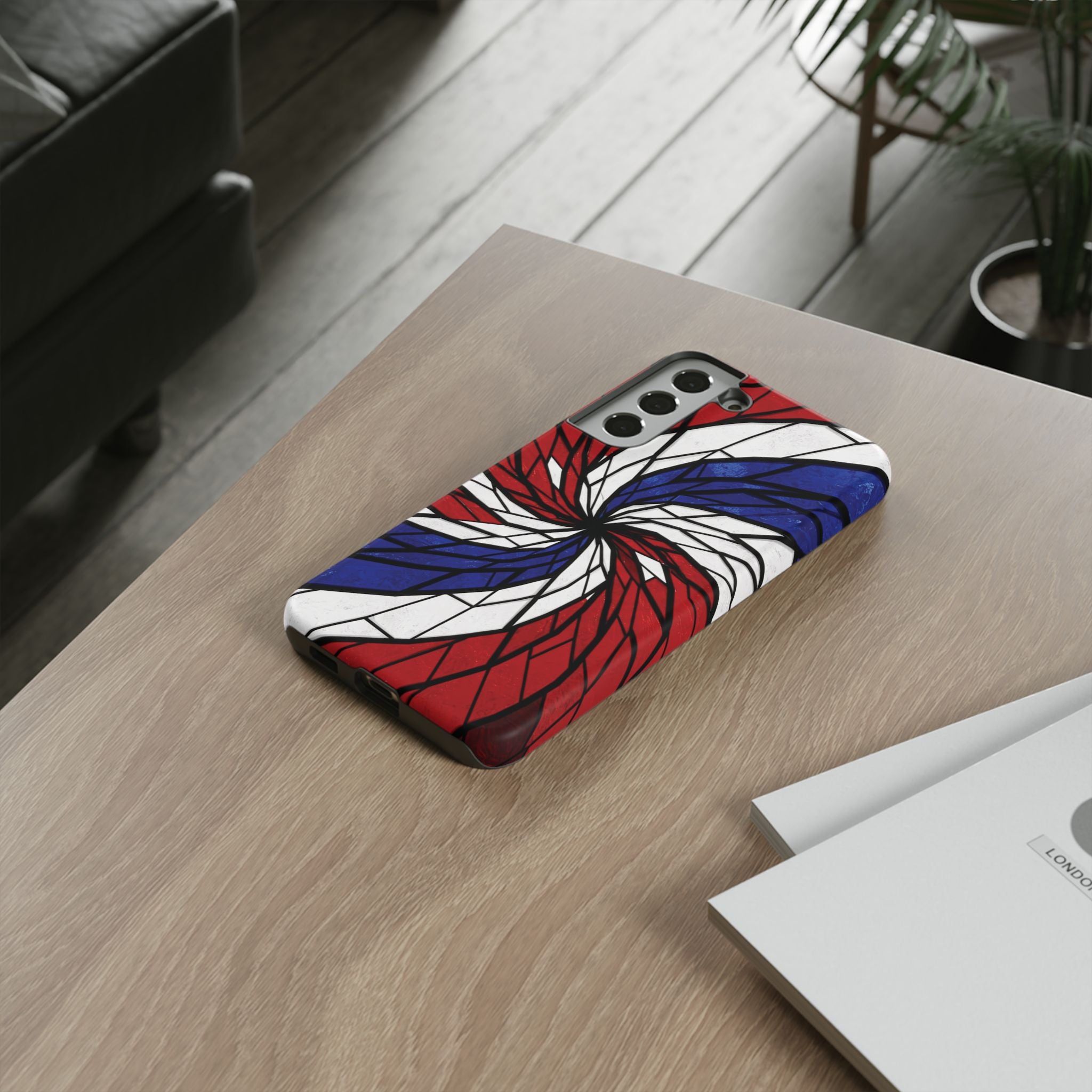 Patriotic Red White & Blue Phone Case – USA Flag Design, Independence Day Gift, Protective Cover for iPhone, Samsung, Pixel
