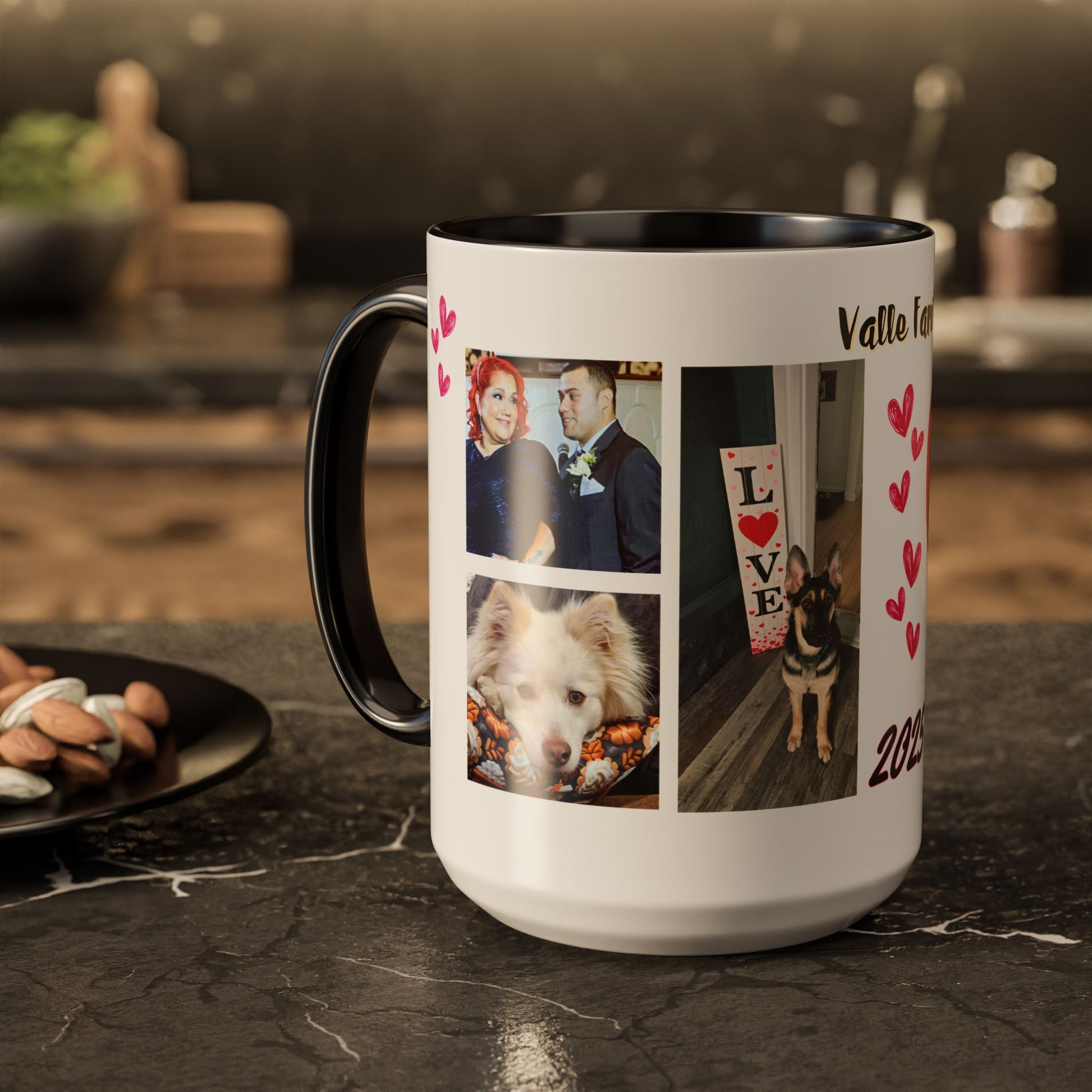 Personalized Photo Collage Coffee Mug, Custom Image Gift for Mom, Mother's Day Present, Colorful 15oz Cup, Birthday Mug, Custom Picture Mug Perfect Giift
