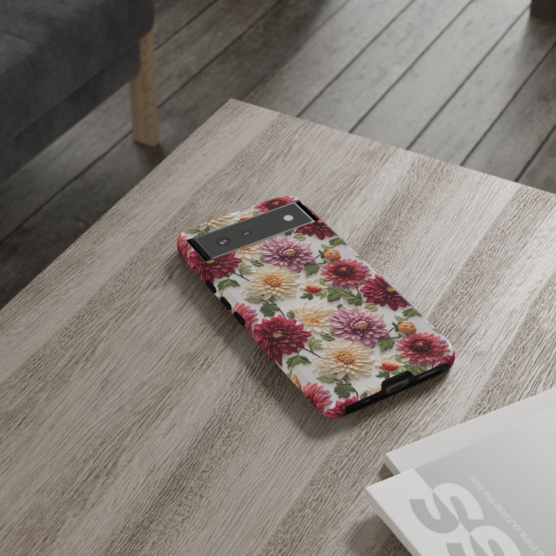 Floral Fall Phone Case for iPhone 16 pro15 14 13 12  21 23 Samsung, and Pixel | Stylish Protective Cover Gift for Her Perfect for Floral Lover - MRSBYVALLE