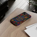 Walk by Faith Stain Glass Illusion Everywhere Christian Tough Phone Case with Bible Verse or Affirmation  Protective, Inspirational Gift for Christians