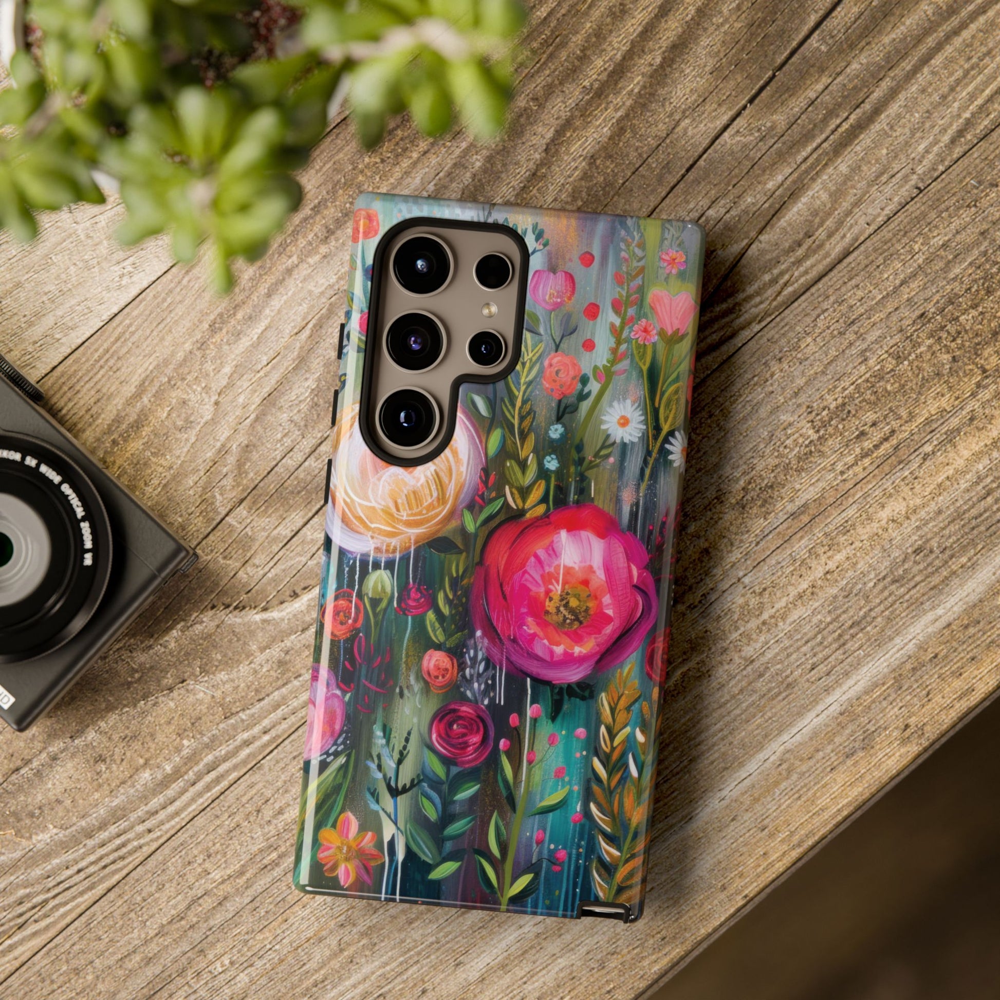 Watercolor Boho Floral Phone Case for iPhone 16 15 14 13 12  21 23 Samsung, and Pixel | Stylish Protective Cover Gift for Her Perfect for Floral Lover - MRSBYVALLE