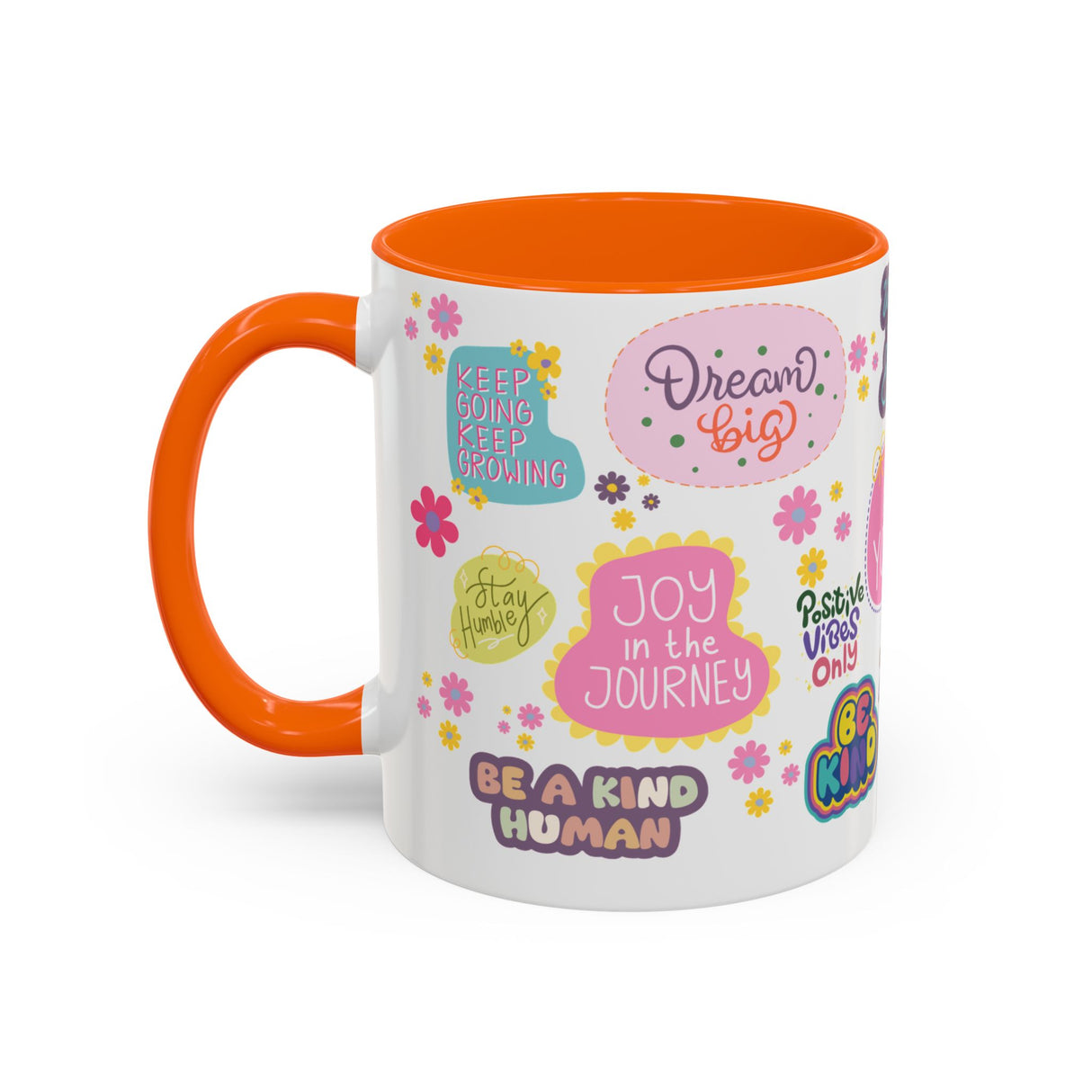 Good Vibes Only Coffee Mug 11 & 15 oz Ceramic Inspirational Cup, Positive Affirmation Gift for Mom, Teacher & Coworker | Morning Motivation Mother's Day, or Cozy Spring Mornings
