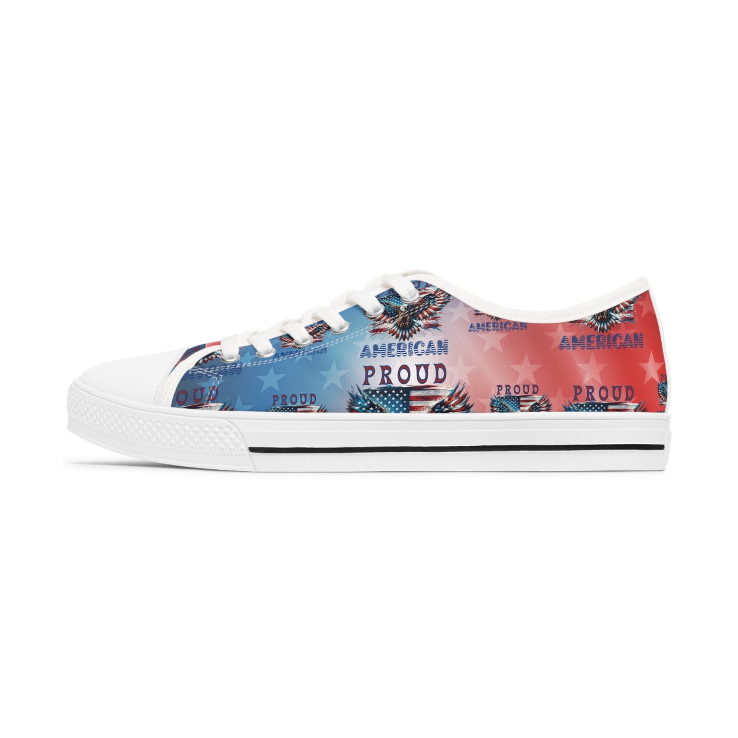 Patriotic American Flag and Eagle Sneakers Step Out in Style with ...