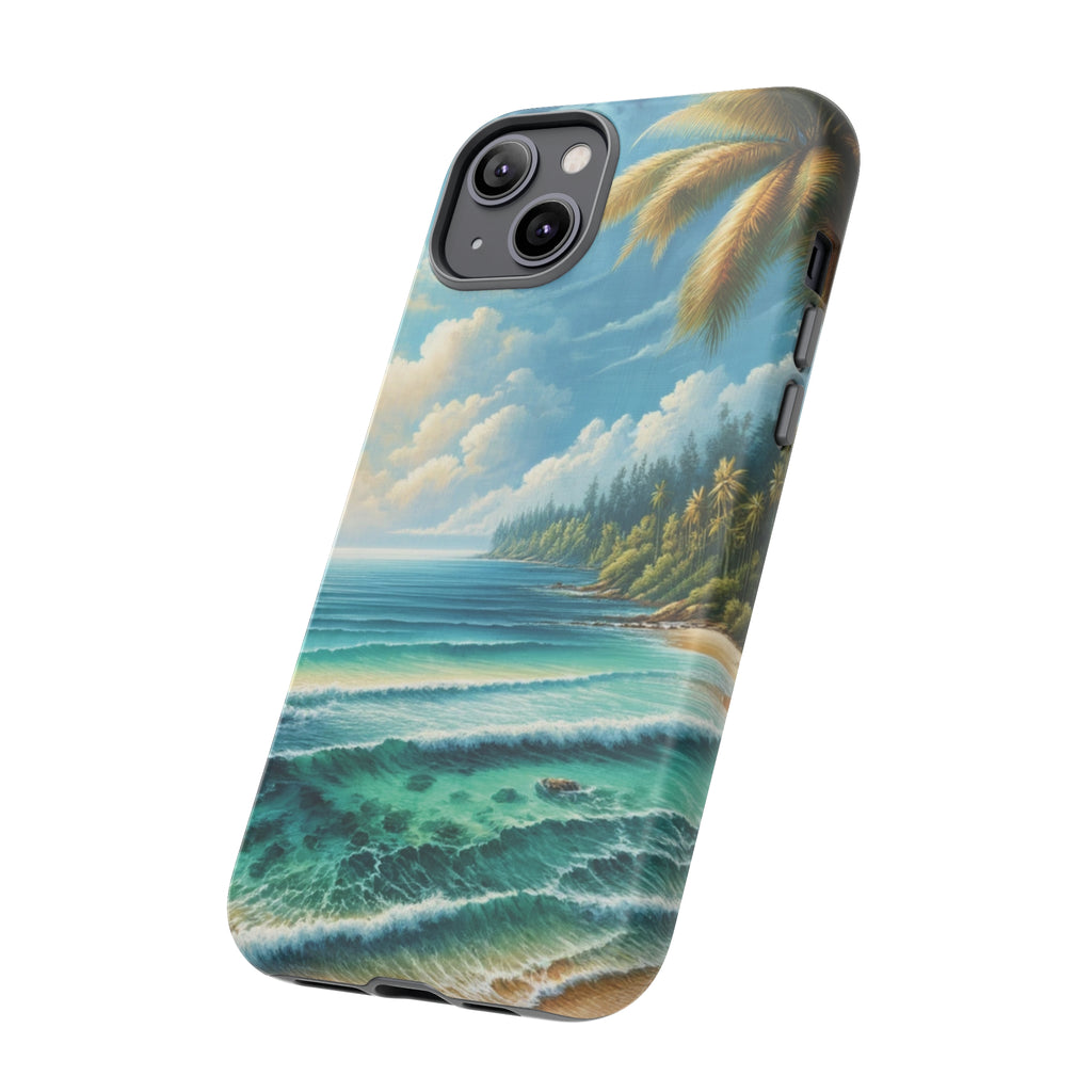 Coastal Serenity Ocean Beach View Protective Phone Case Gift for Her Phone 15, Samsung iPhone Samsung Gift for Her Case iPhone 15, Samsung iPhone Samsung Accessory Gift for Her.
