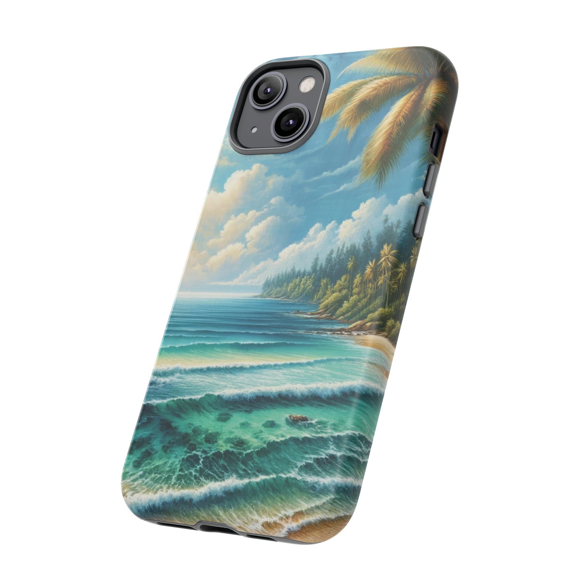 Coastal Serenity Ocean Beach View Protective Phone Case Gift for Her Phone 15, Samsung iPhone Samsung Gift for Her Case iPhone 15, Samsung iPhone Samsung Accessory Gift for Her.