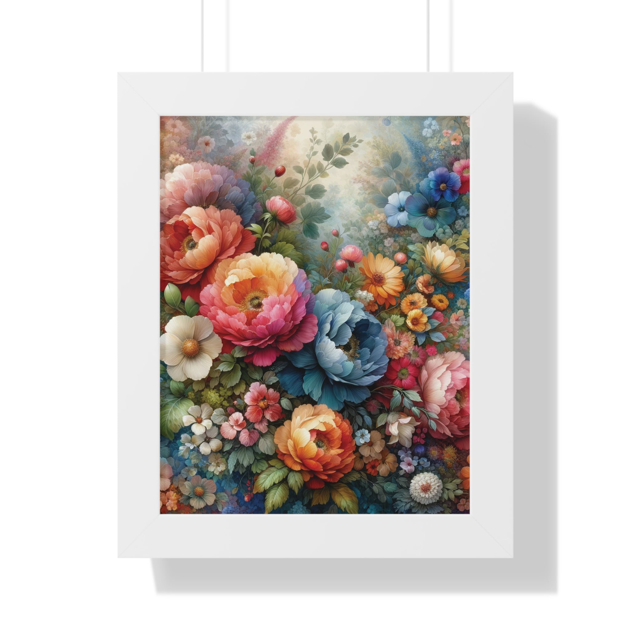 Floral Framed Vertical Poster Elegance in Every Stroke Premium Framed Vertical Posters Oil Art Mastery on Archival Matte Paper, Securely Encased in Black, White, or Walnut Frames with Durable Acrylic Protection Ready to Hang  Timelessly Crafted..