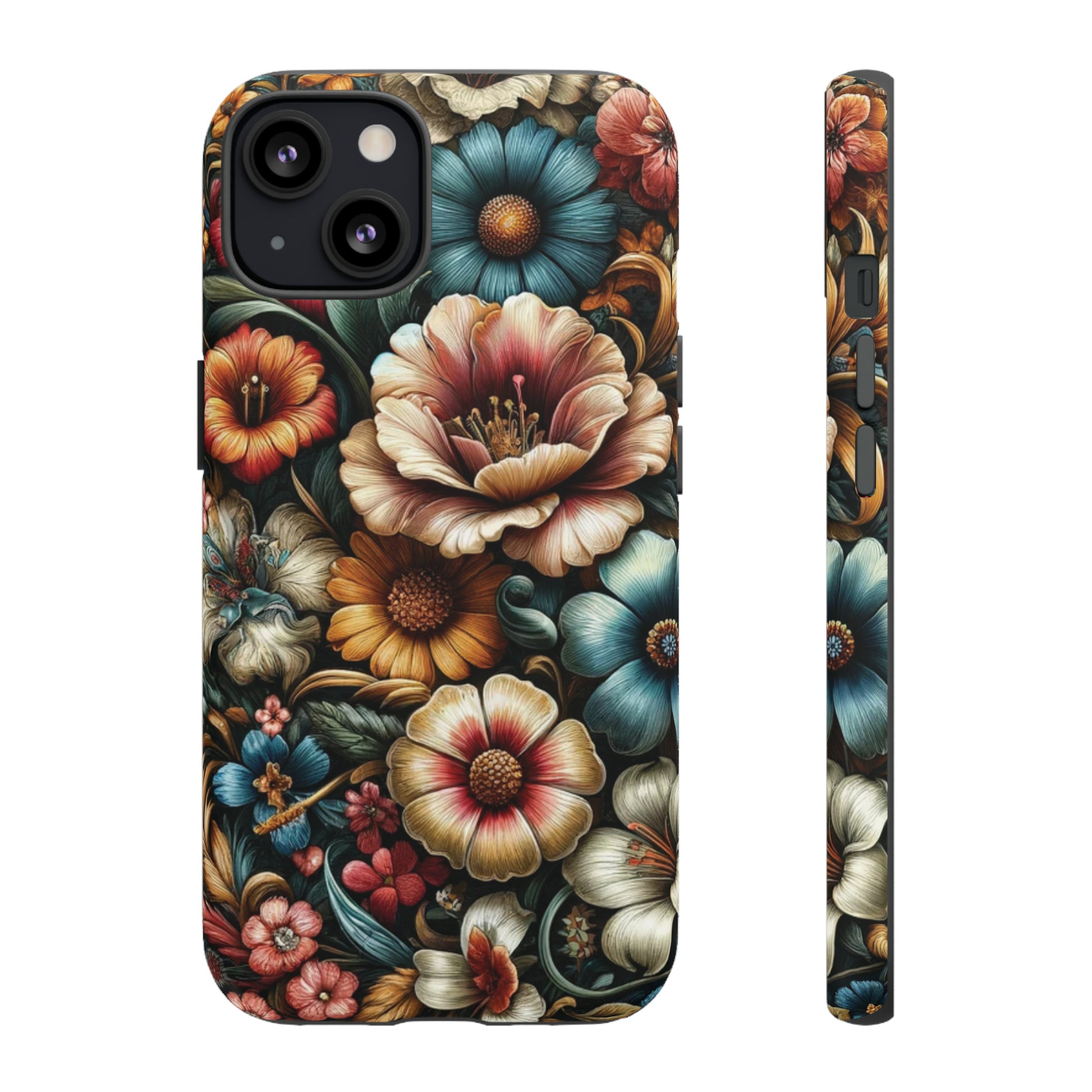 Pastel Floral Design Luxury Phone Tough Case Floral Elegant Durable Stylish for Modern Devices iPhone 15, Samsung iPhone Samsung Accessory Gift for Her.