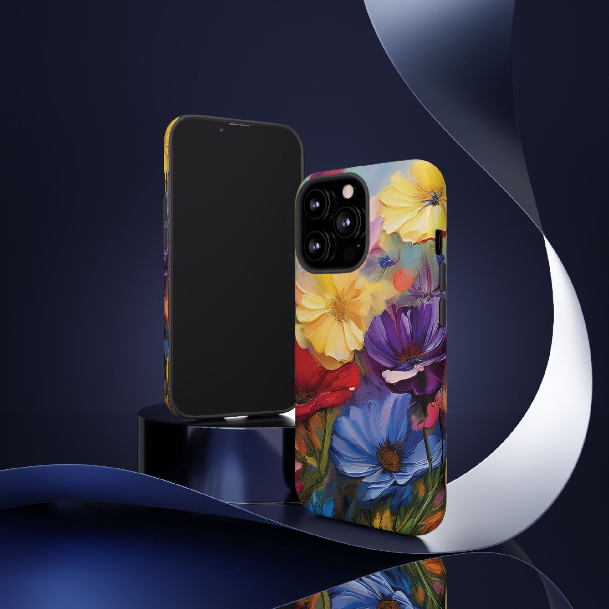 Bold Wildflower Phone Case Bright Hand-Painted Floral Art Vibrant Botanical Design for iPhone & Samsung | Trendy Nature Lover Gift Phone  Galaxy