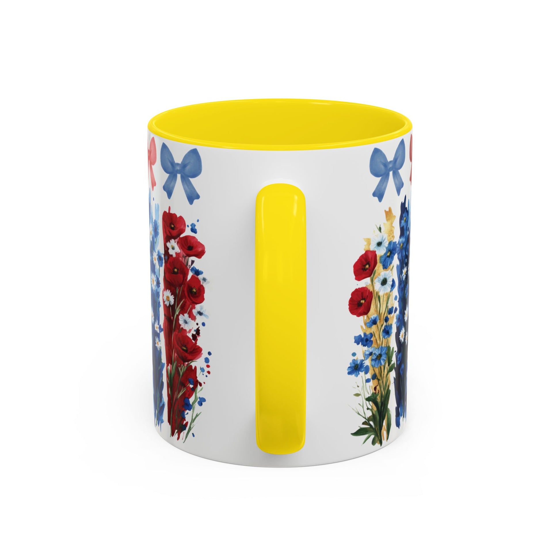Brushstroke floral With Bows| Christian Mug with Bible Verse | Inspirational Gift for Christians | 11oz and 15oz Ceramic Coffee Mug Cozy Spring Mornings