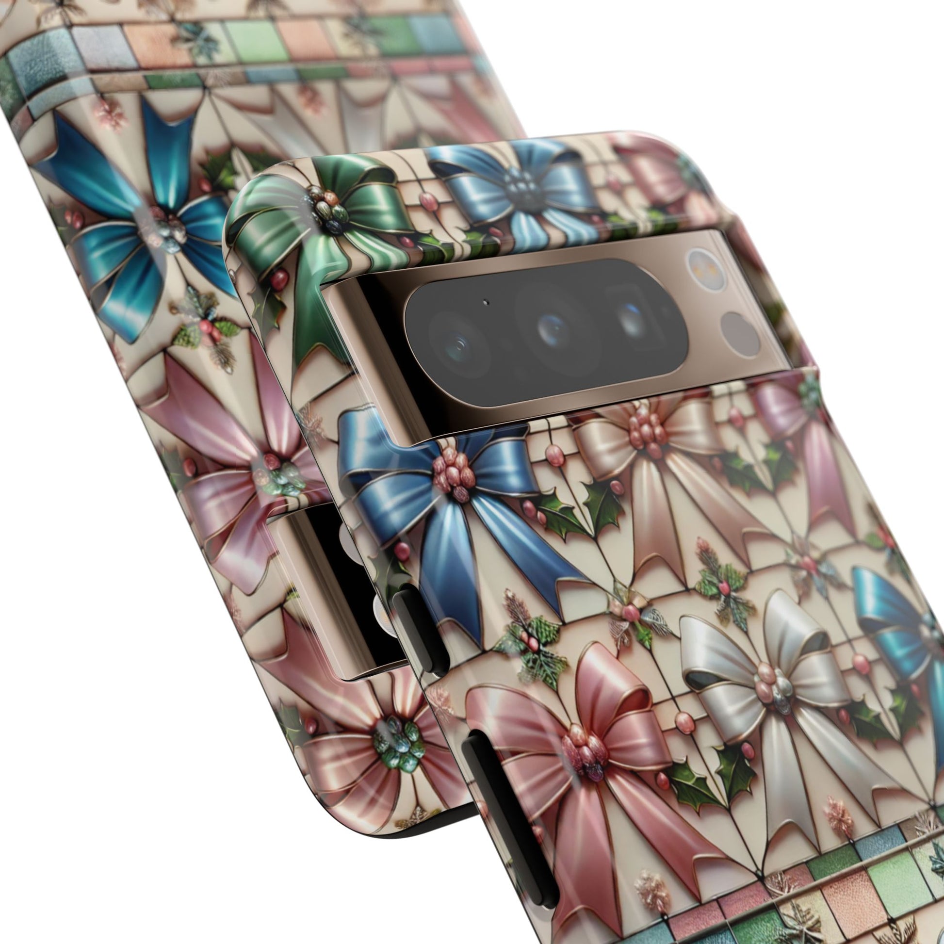 Coquette Bows Pastel Phone Case for iPhone 17 ,  15 14 13 12  21 23 Samsung, and Pixel | Stylish Protective Cover Gift for Her Perfect for Floral Lover