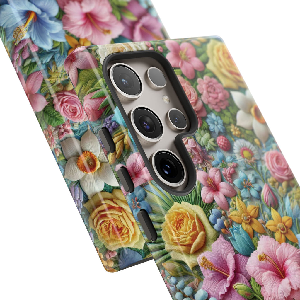 Elegant Pastel Flower Phone Case – Beautiful Floral Design, Durable Protection for Your Device, Stylish and Lightweight, Perfect Gift for Flower Lovers