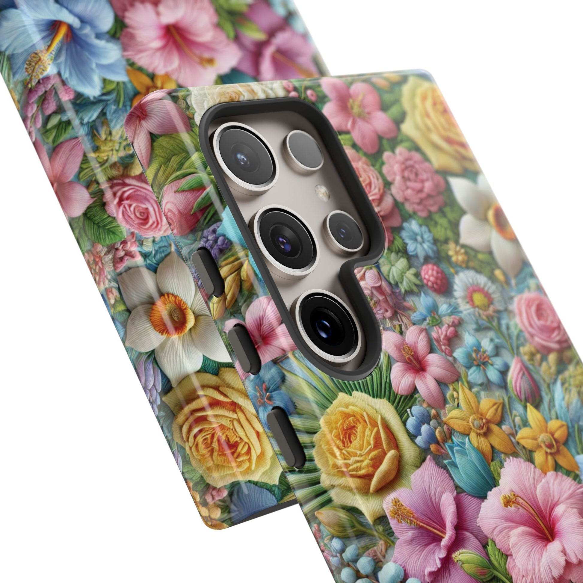 Elegant Pastel Flower Phone Case – Beautiful Floral Design, Durable Protection for Your Device, Stylish and Lightweight, Perfect Gift for Flower Lovers