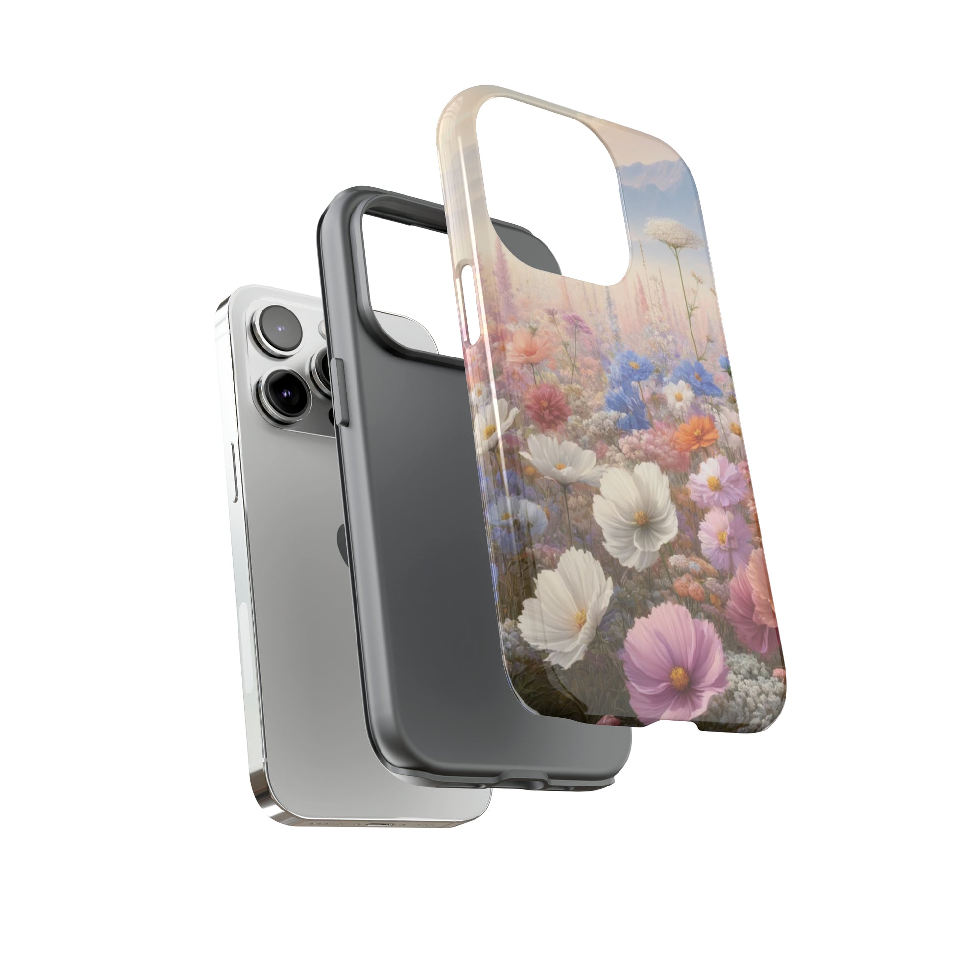 Phone Case Floral Boho Luxury Tough Case Floral Elegant Durable Stylish for Modern Devices iPhone 15, Samsung iPhone Samsung Accessory Gift for Her.
