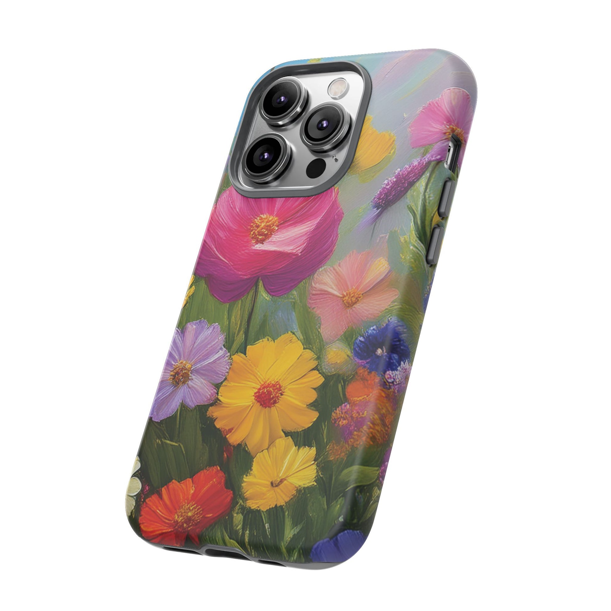 Vibrant Wildflower Painting Phone Case Hand-Painted Floral Art Design | Bright Nature-Inspired Cover | Perfect Gift for Flower Lovers iPhone & Galaxy
