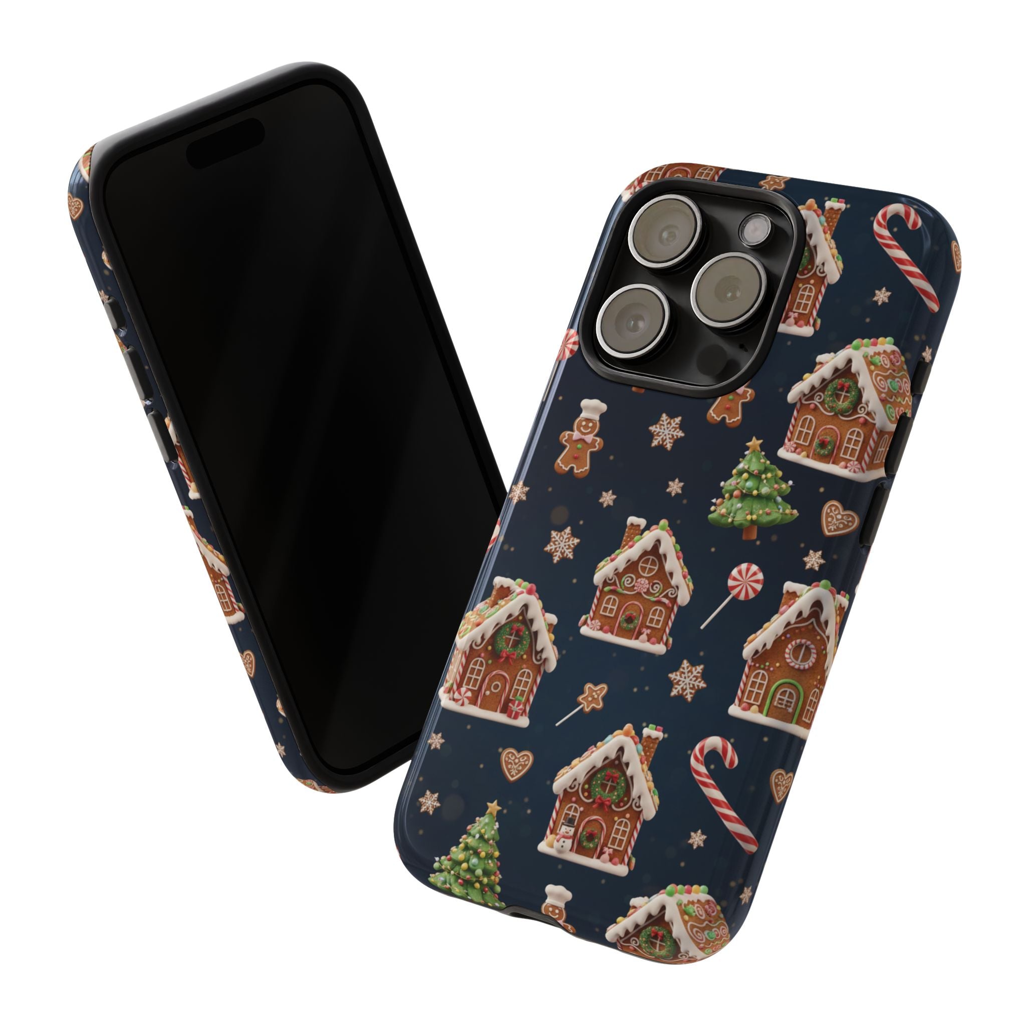 3D Gingerbread House Christmas Phone Case | Premium Holiday Gift Cover for iPhone 17, iPhone, and Samsung Galaxy Gift for Her or Him