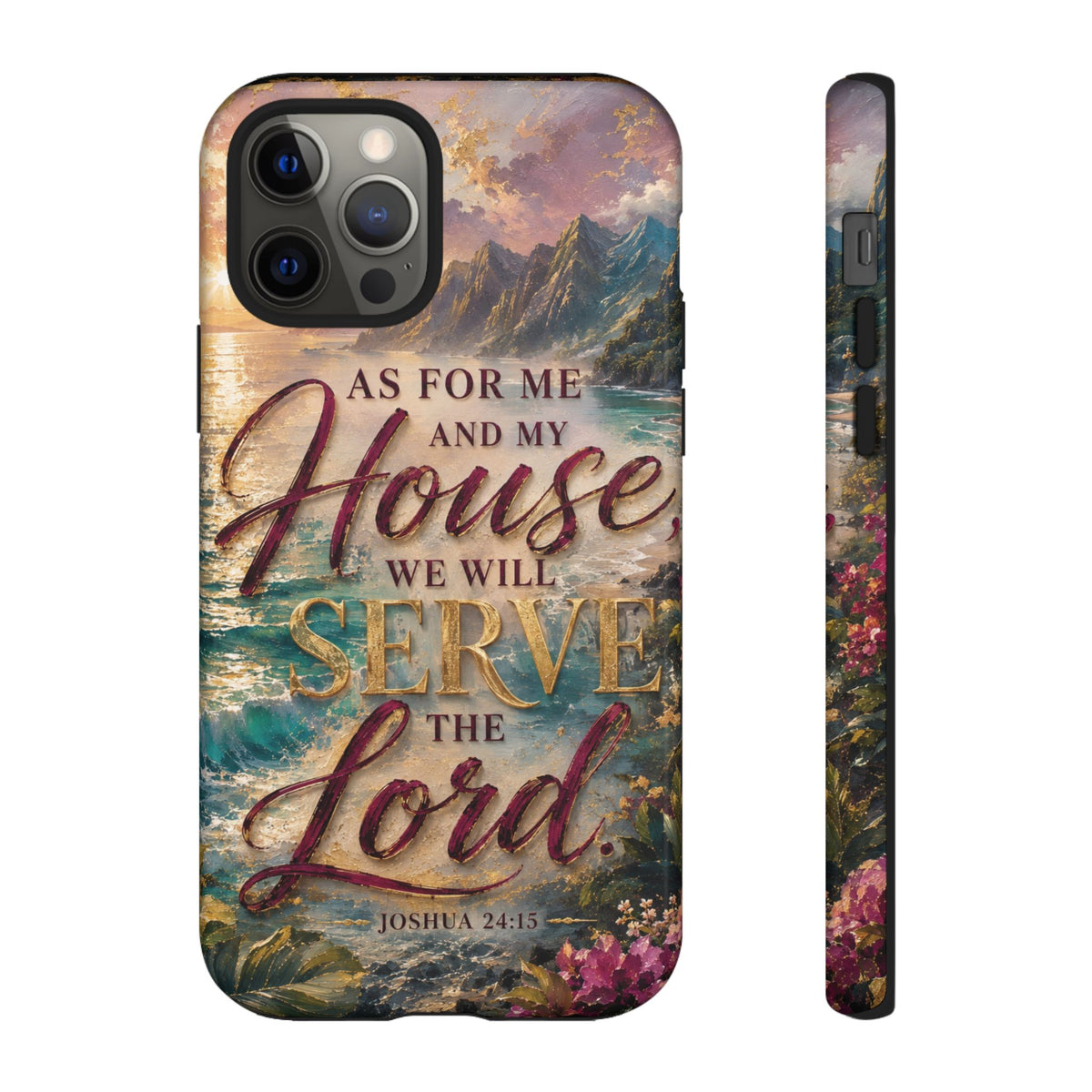 As For Me and My House Serve the Lord phone case | Bible verse Joshua 24:15