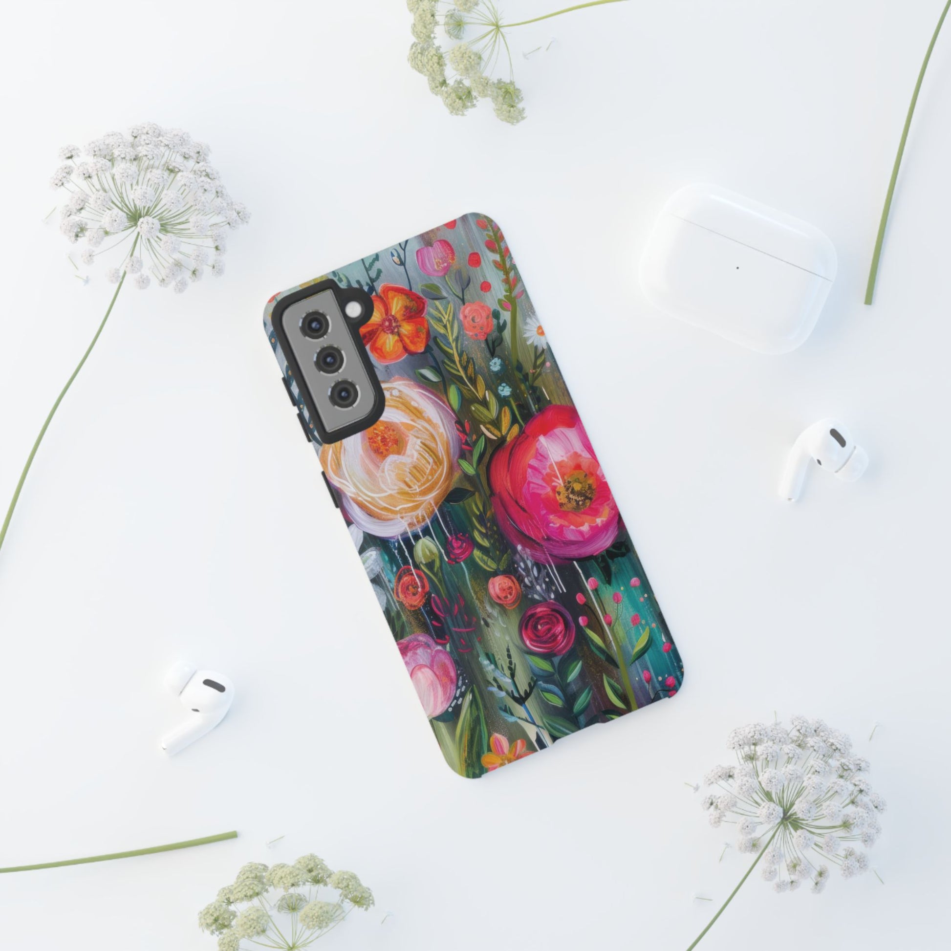 Watercolor Boho Floral Phone Case for iPhone 17 case Samsung, and Pixel | Stylish Protective Cover Gift for Her Perfect for Floral Lover