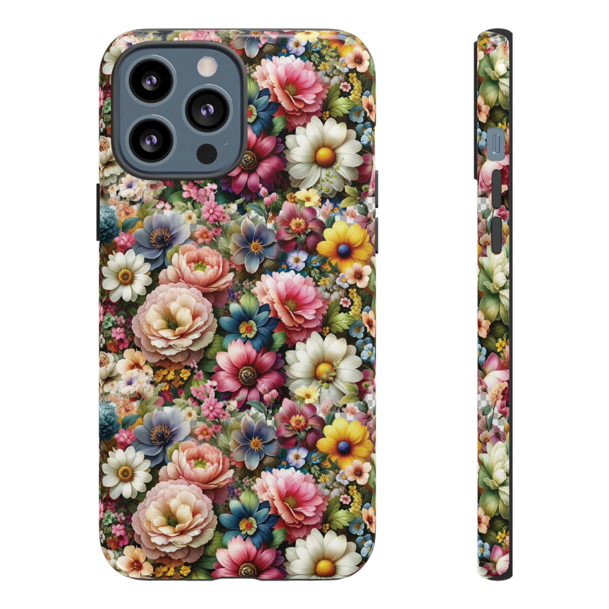 Floral Luxury Phone Tough Case Floral Elegant Durable Stylish for Modern Devices iPhone 15, Samsung iPhone Samsung Accessory Gift for Her.
