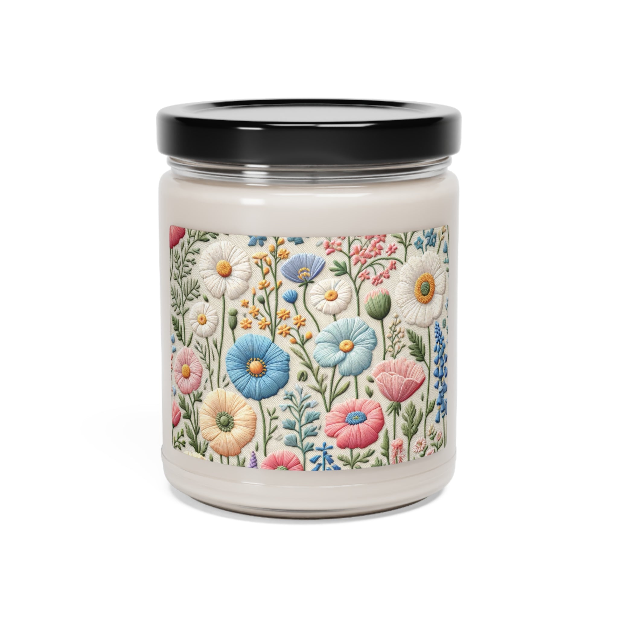 New House Pastel Floral Candle Perfect for Relaxation Home Ambiance Scented Soy Candle, 9oz, Wedding, Bridal Shower, Mother's Day Gift Housewarming Gift.