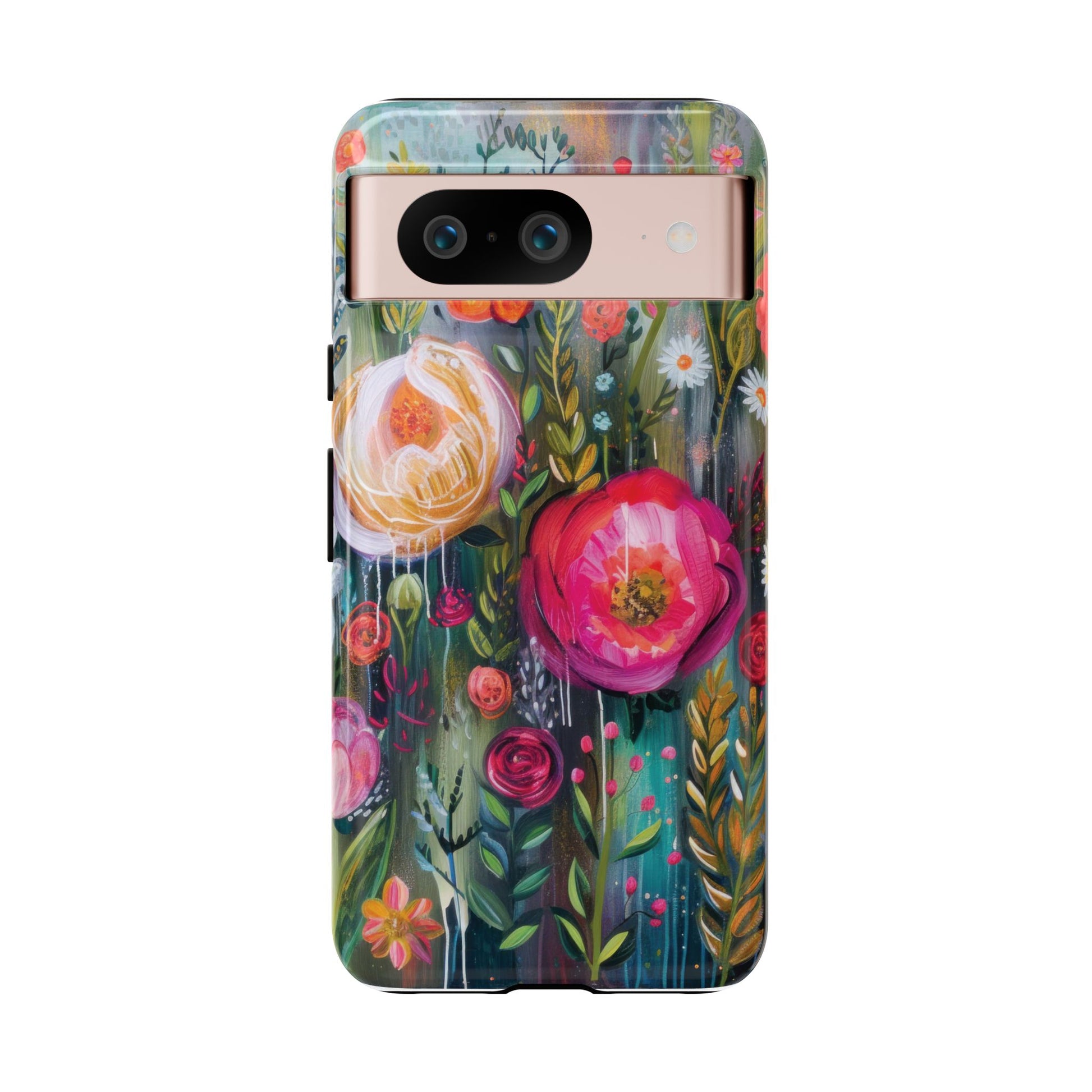 Watercolor Boho Floral Phone Case for iPhone 16 15 14 13 12  21 23 Samsung, and Pixel | Stylish Protective Cover Gift for Her Perfect for Floral Lover