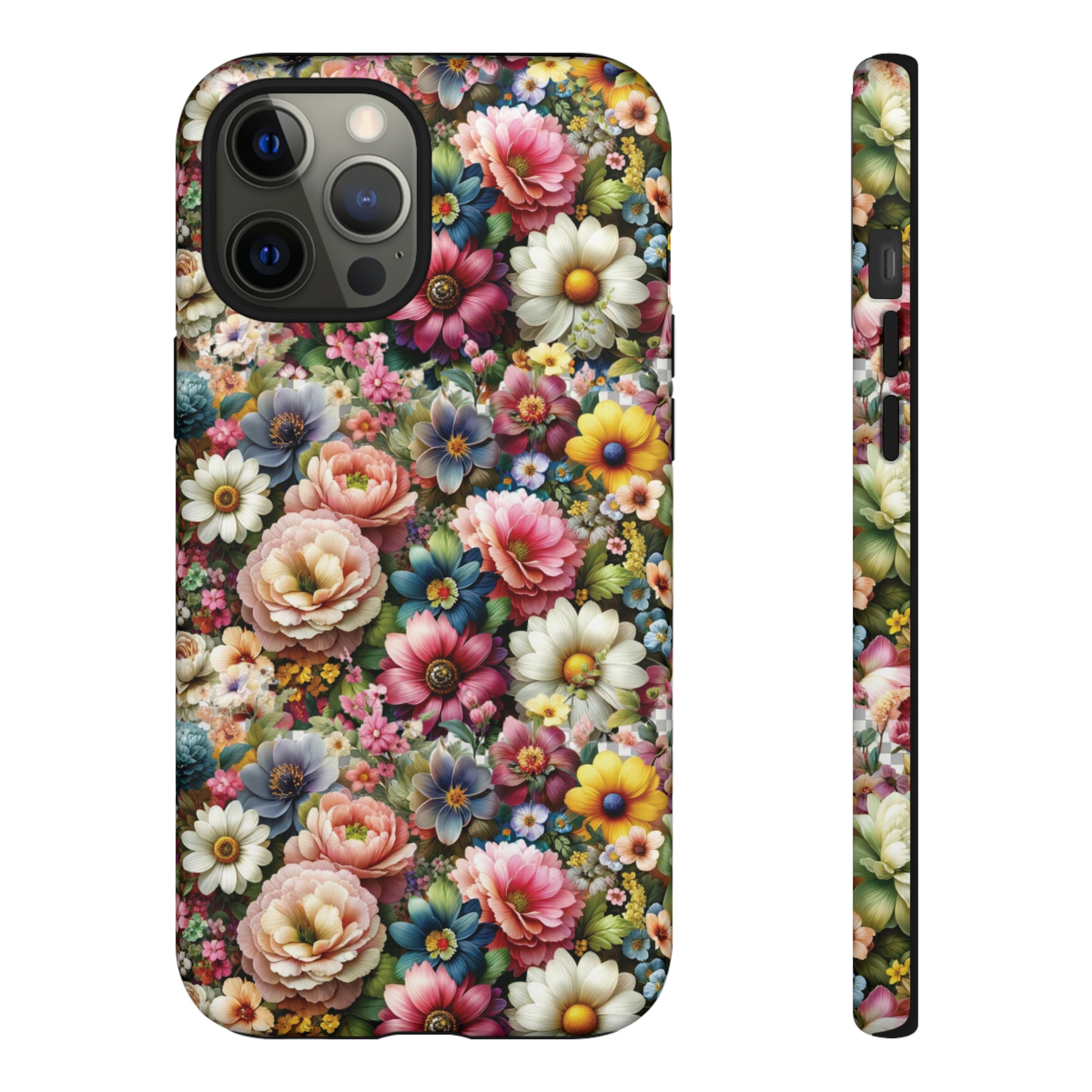 Floral Luxury Phone Tough Case Floral Elegant Durable Stylish for Modern Devices iPhone 15, Samsung iPhone Samsung Accessory Gift for Her.