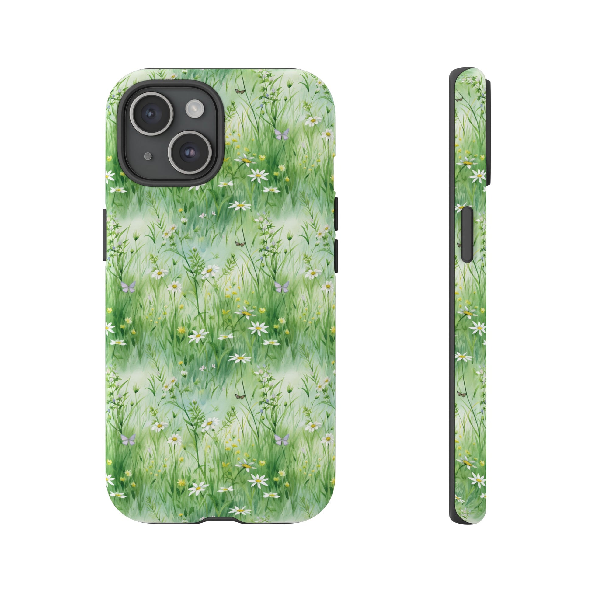 Beautiful Watercolor Grassing Daisy Boho Chic Design Phone Case Protective Cover for All Models Gift for Mom Accessory Gift for Her