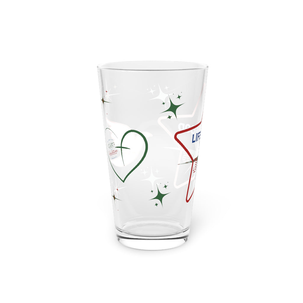 Life Is Good with Jesus 16oz Pint Glass – Christian Glassware for Faith & Inspiration | Perfect for Water, Juice & More – Unique Religious Gift Idea