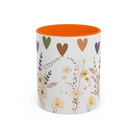 Wildflower Ceramic Mug Elegant Gift for Coffee or Tea Lovers Perfect for Mothers Day Birthdays and Adding Charm to Any Kitchen Gift