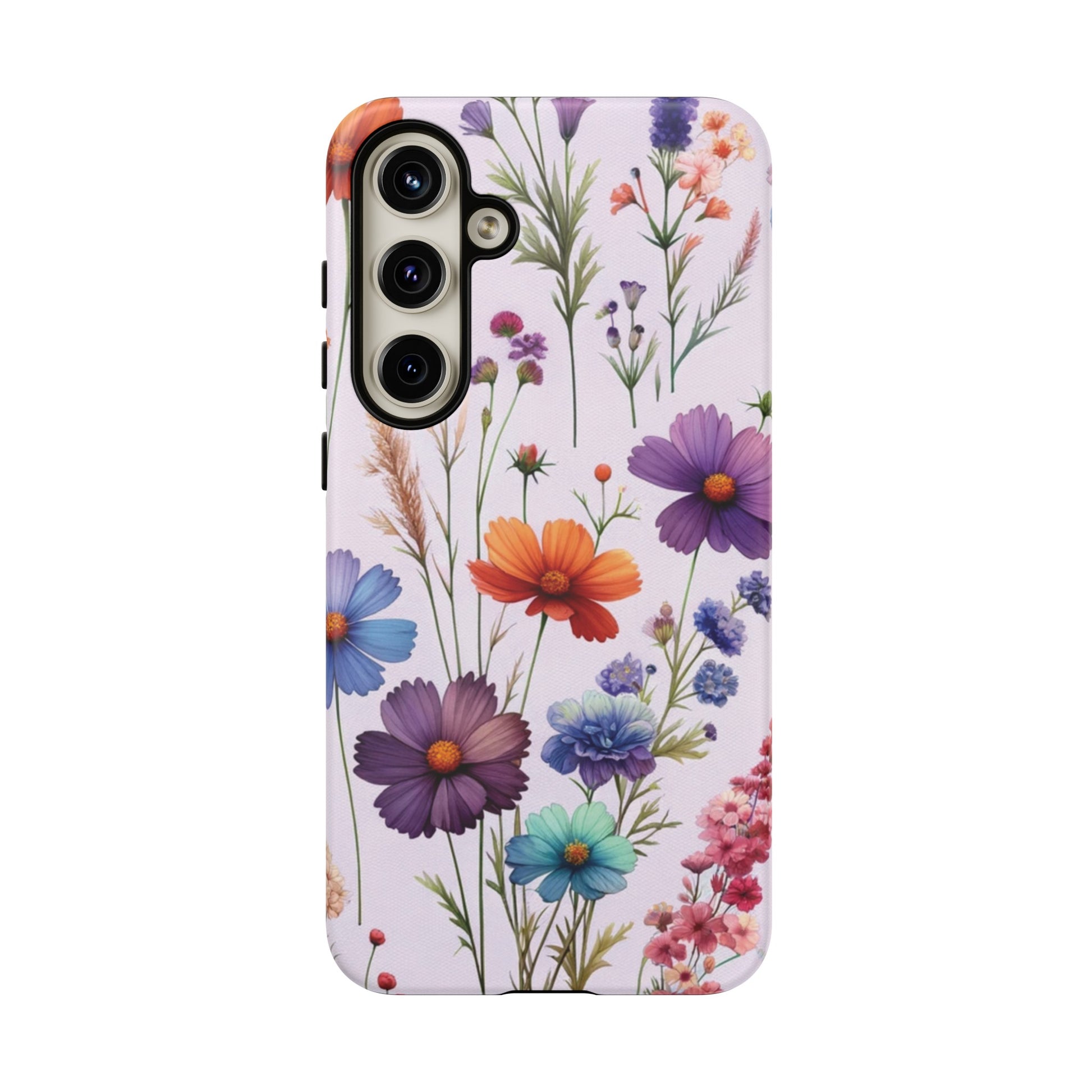 Lavender Wildflowers Protective Phone Case Gift for Her Phone 15, Samsung iPhone Samsung Gift for Her Case iPhone 15, Samsung iPhone Samsung Accessory Gift for Her.