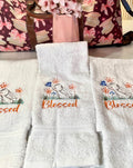 Spring Bunnies Embroidered Kitchen & Hand Towels – A Charming Touch for Your Home!