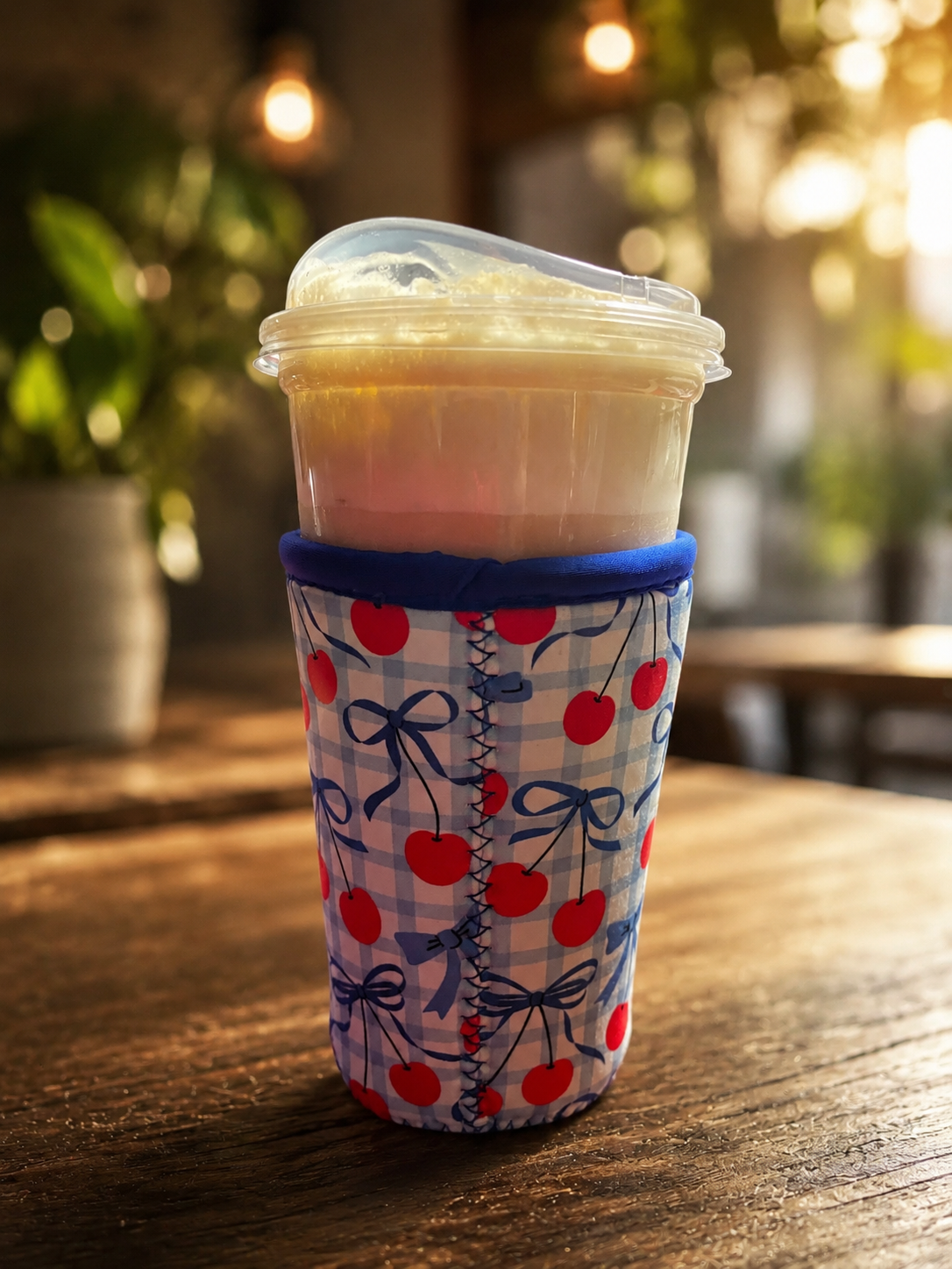 Iced Coffee Sleeve Reusable Holder Gift