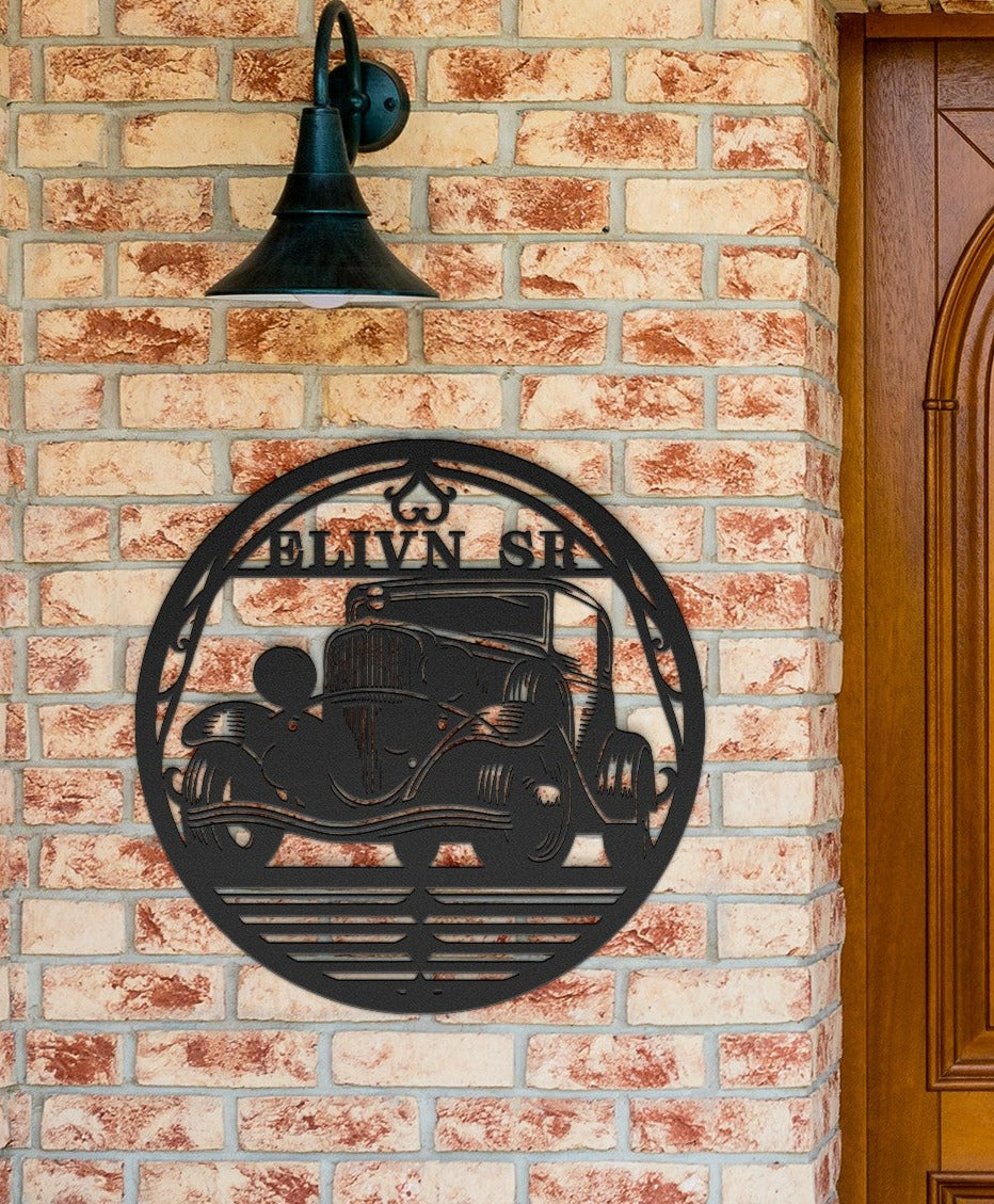 Custom Car Metal Sign