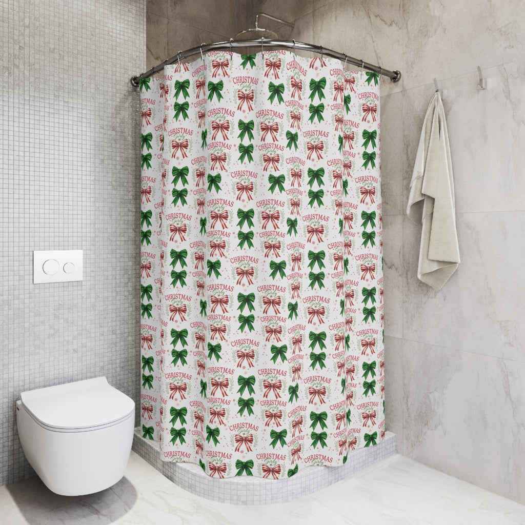 New House Boho Girly Christmas Shower Curtain Stylish Bathroom Decor, Perfect for a Fresh, Elegant Look and Durable for a Fresh, Stylish Wedding Gift for Mom Bridal Shower Gift Newlywed - MRSBYVALLE