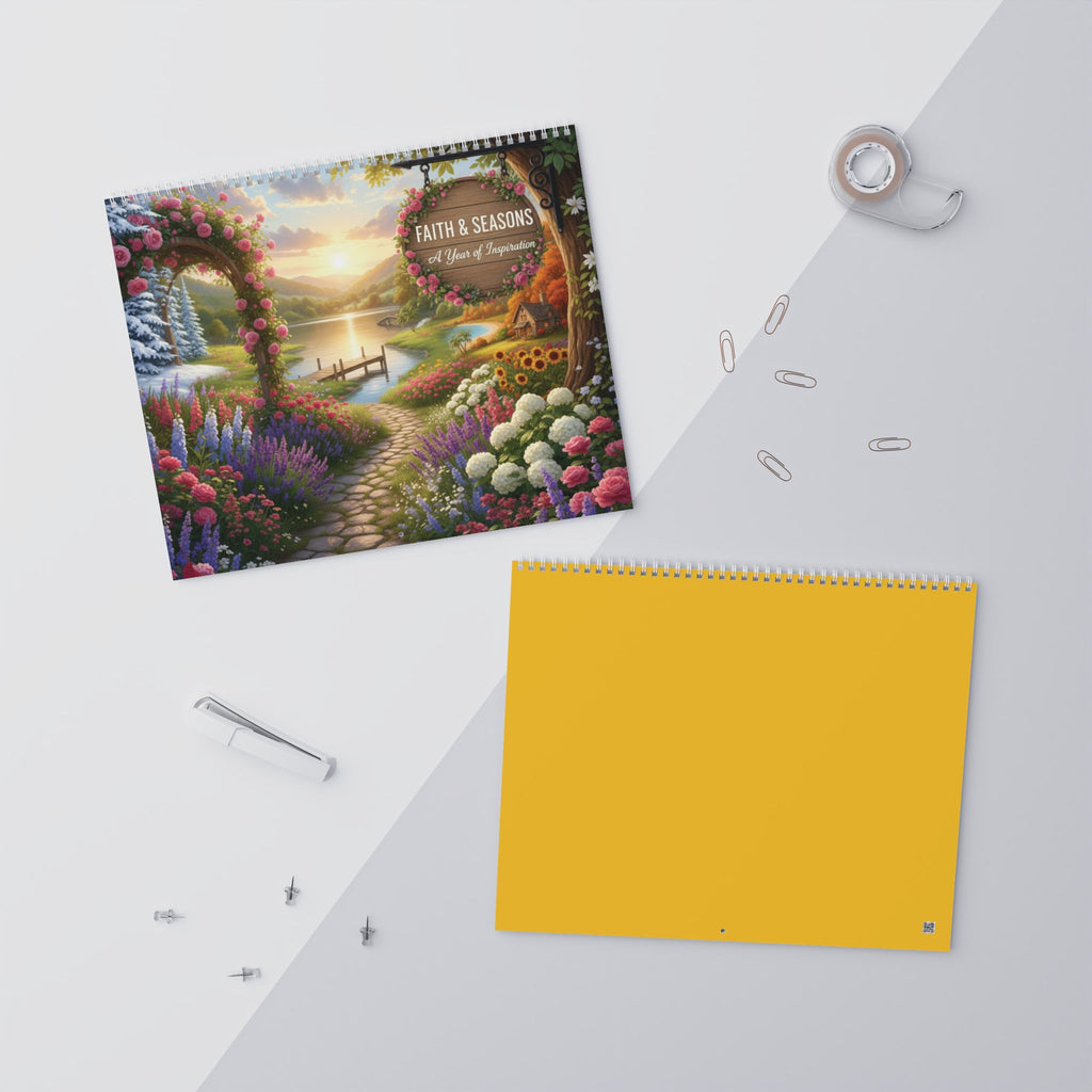 2026 Christian Scripture Wall Calendar 2026 | 12-Month Scenic Landscape Art & Powerful Bible Verses