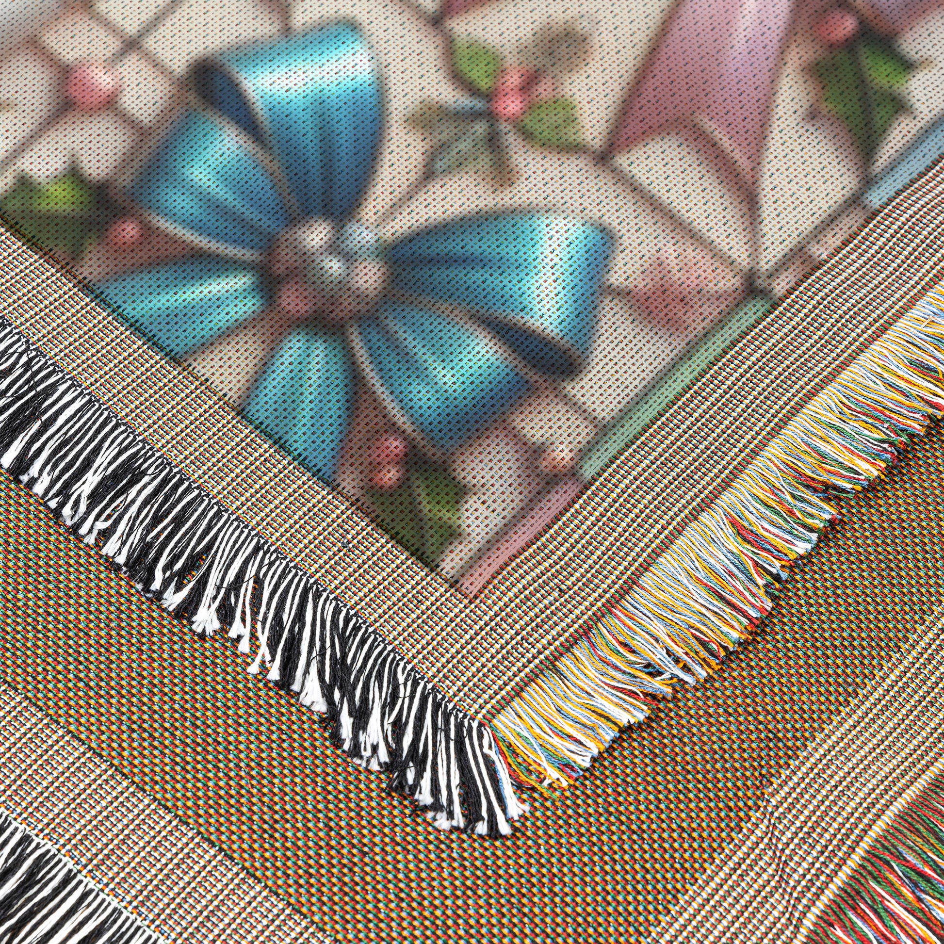 Coquette Bows Woven Blanket 50x60 - Ultra Soft and Cozy Throw Blanket for Home Decor | Perfect for Couch, Bed, and Outdoor Use | Stylish and Durable Woven Design - MRSBYVALLE