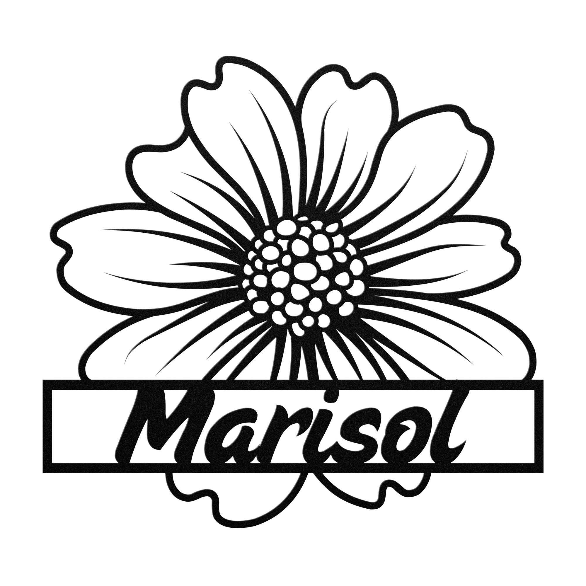 Custom Metal Sunflower Sign - Personalized Name Home Decor Rustic Wall Decor for Home, Garden, Anniversary, or Wedding Gift