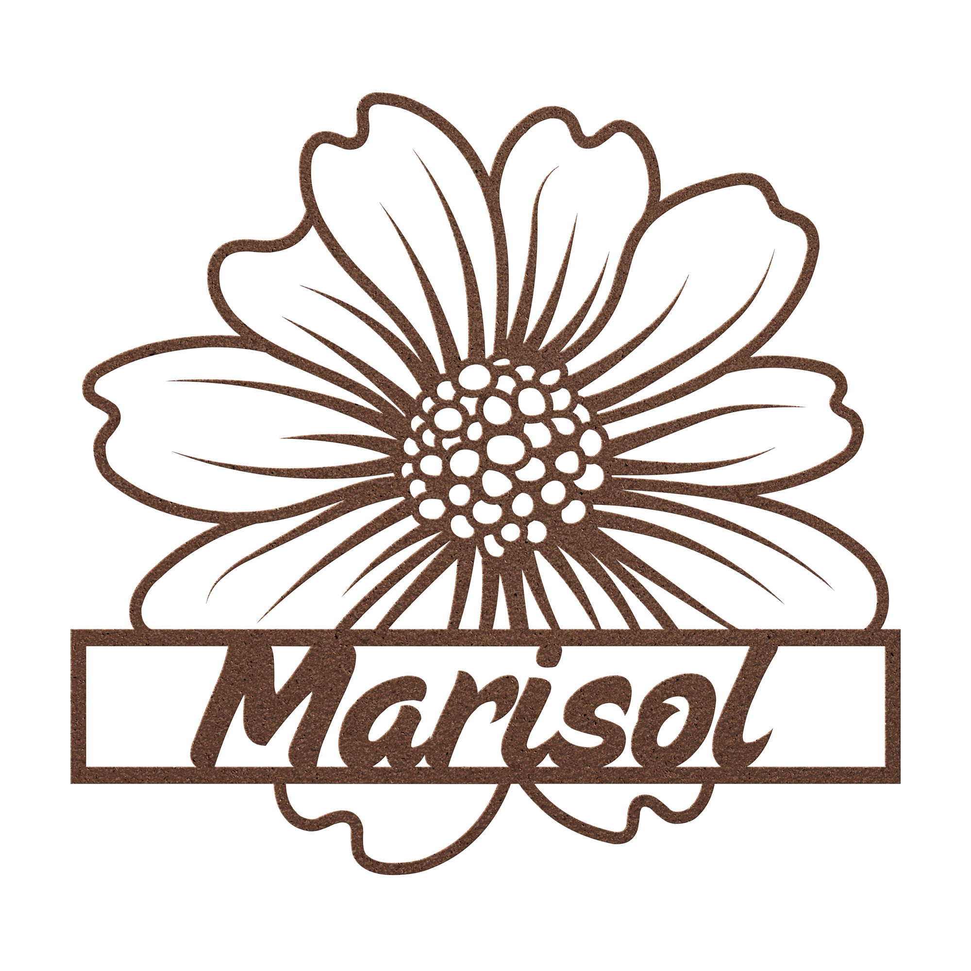 Custom Metal Sunflower Sign - Personalized Name Home Decor Rustic Wall Decor for Home, Garden, Anniversary, or Wedding Gift