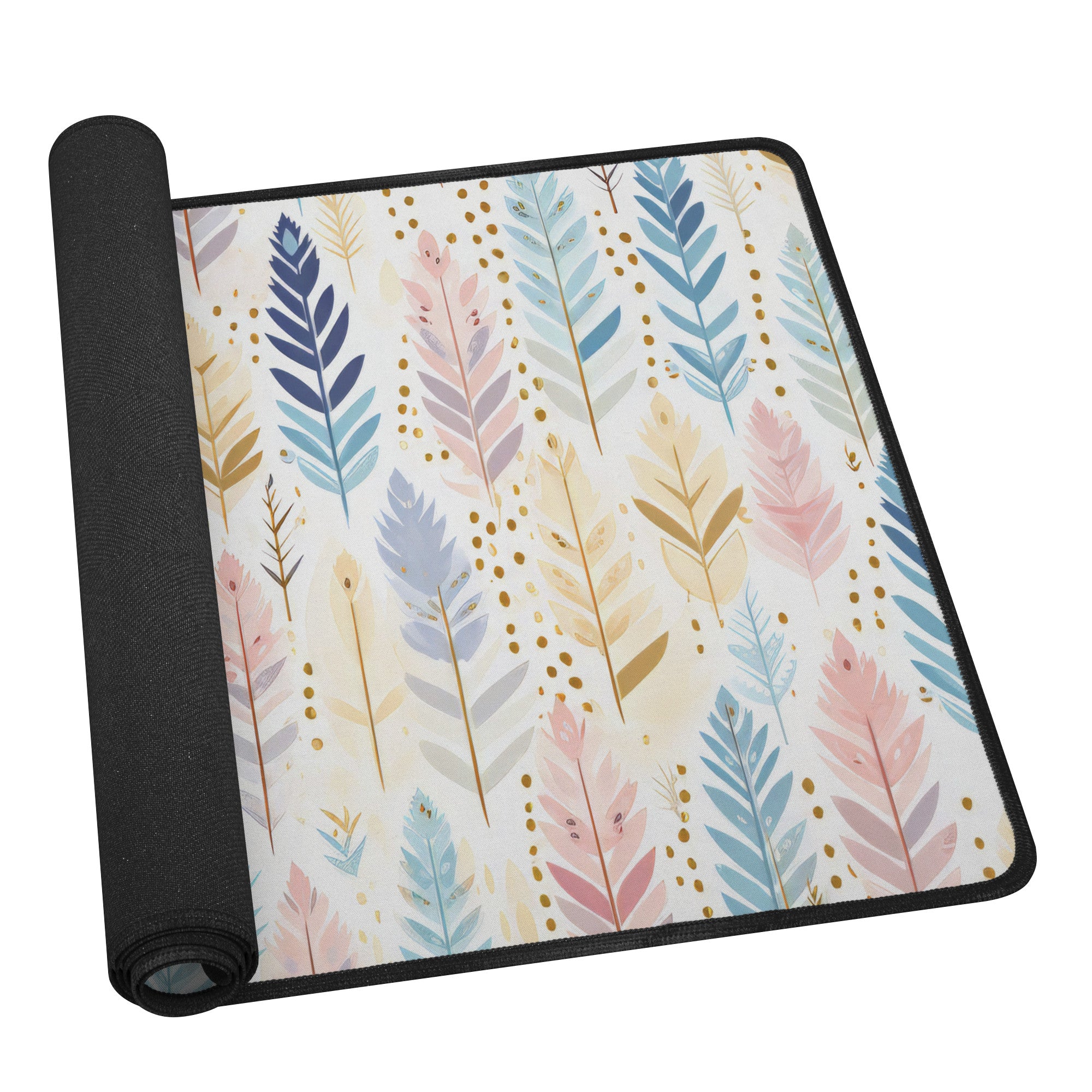 Extra-Large Boho Desk Mat – Vibrant Non-Slip Workspace Protector for Home Office, Gaming & Crafting | Durable Neoprene with Stylish Floral Design