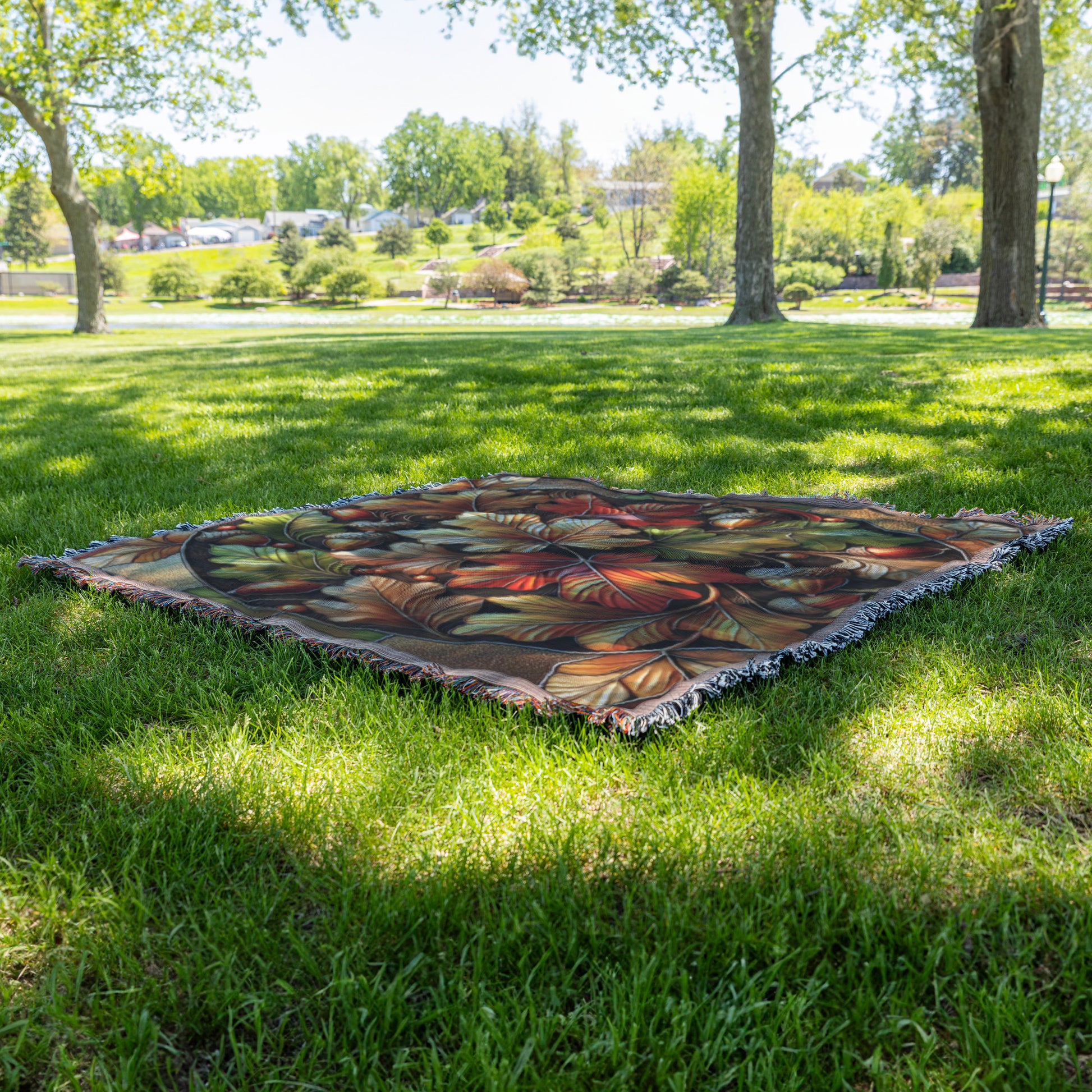 Fall Woven Blanket 50x60 - Ultra Soft and Cozy Throw Blanket for Home Decor | Perfect for Couch, Bed, and Outdoor Use | Stylish and Durable Woven Design - MRSBYVALLE