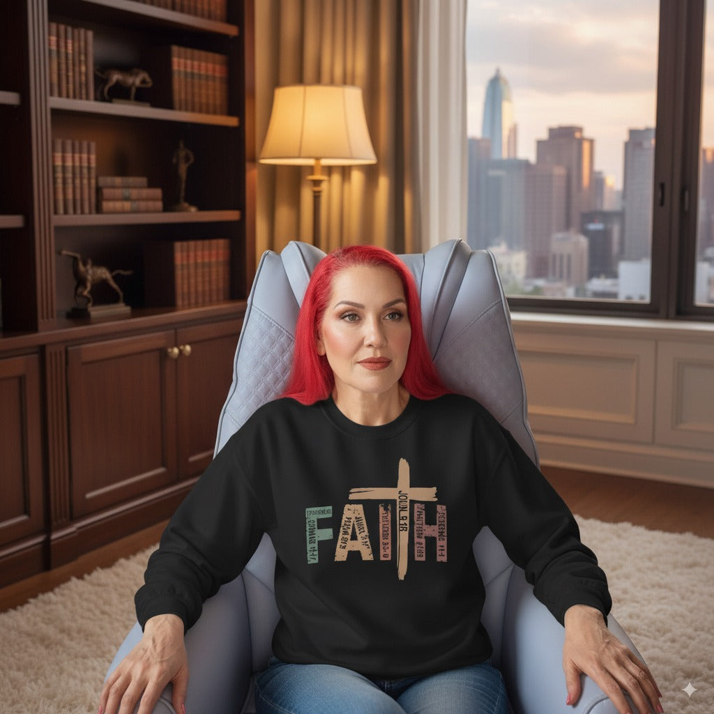 Walk by Faith Sweatshirt  Comfortable Christian Apparel, Perfect Gift Idea Perfect Gift for Christian