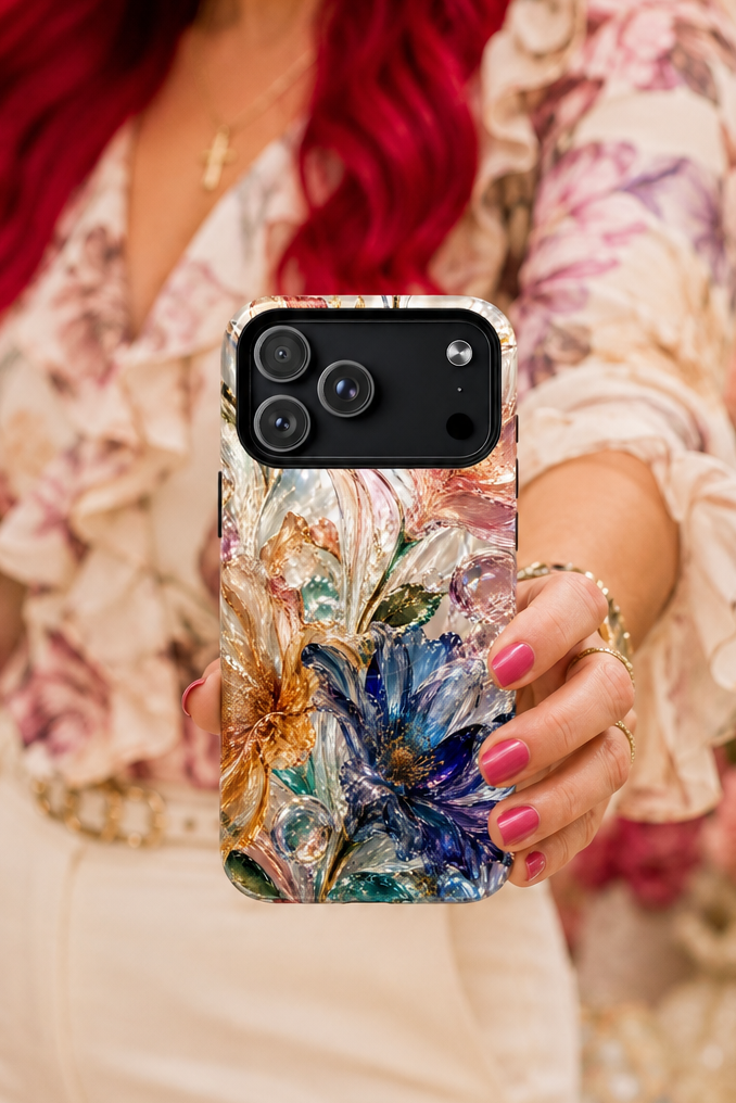 Watercolor Floral Artwork phone case | Tough Magnetic Cases