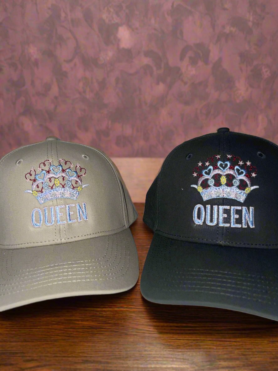 Queen Snapback Baseball Hat with Crown Design – Stylish & Adjustable Cap for Women | Trendy Headwear with Embroidered Queen Crown | Perfect Gift for Her - MRSBYVALLE