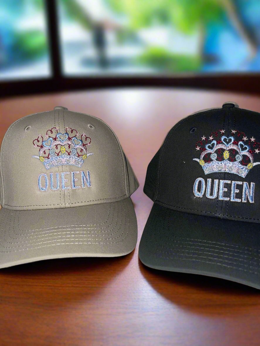 Queen Snapback Baseball Hat with Crown Design – Stylish & Adjustable Cap for Women | Trendy Headwear with Embroidered Queen Crown | Perfect Gift for Her - MRSBYVALLE